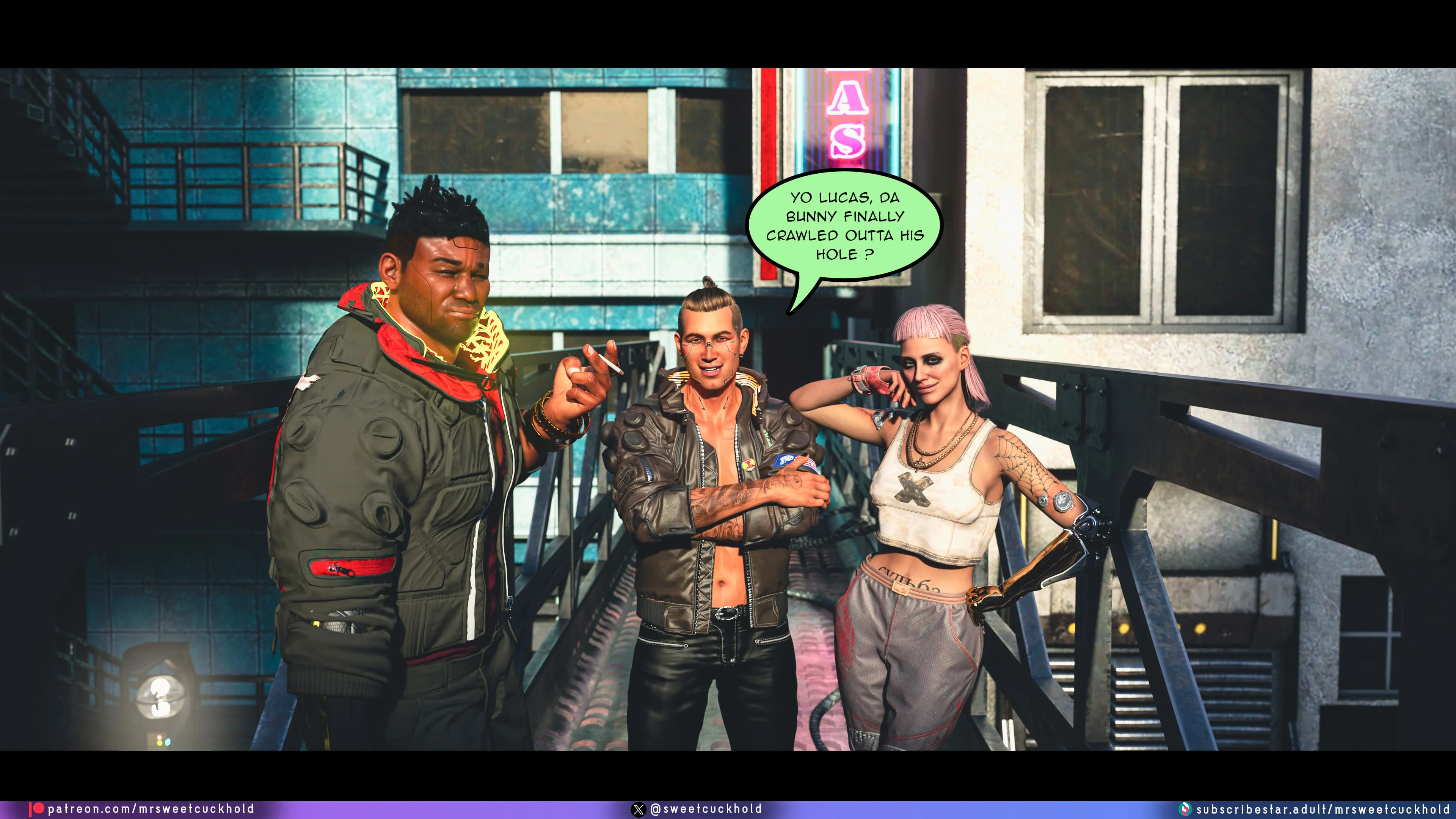 Street Corruption (Cyberpunk 2077) [Mr.SweetCuckhold] - Chapter 2 — Page 31