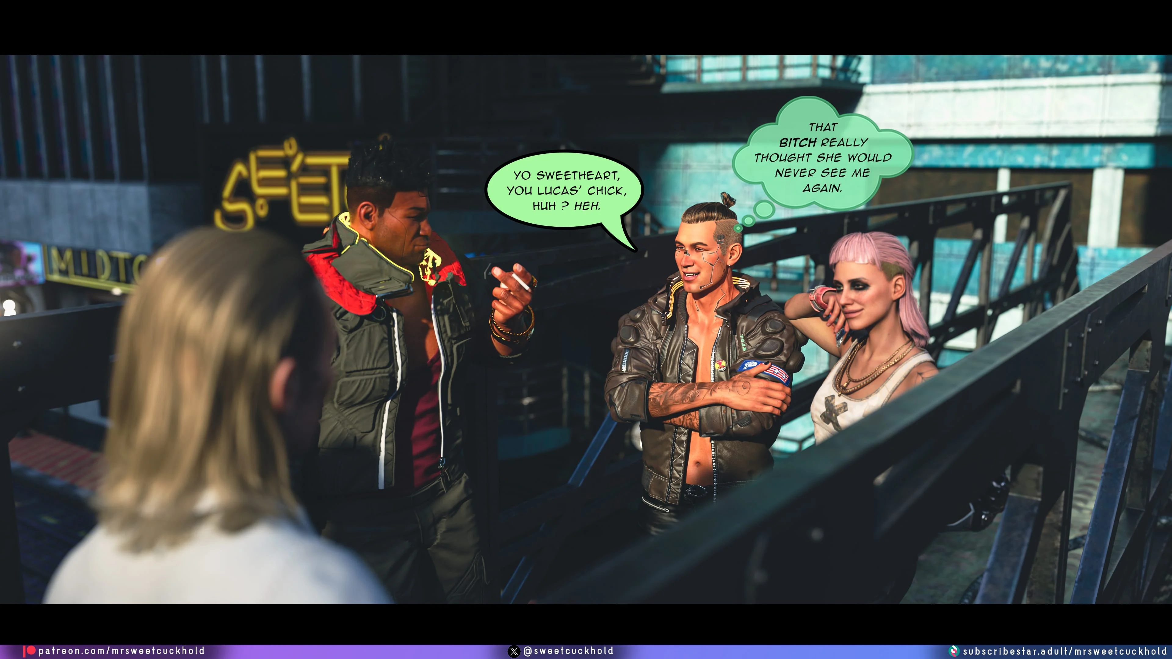 Street Corruption (Cyberpunk 2077) [Mr.SweetCuckhold] - Chapter 2 — Page 34
