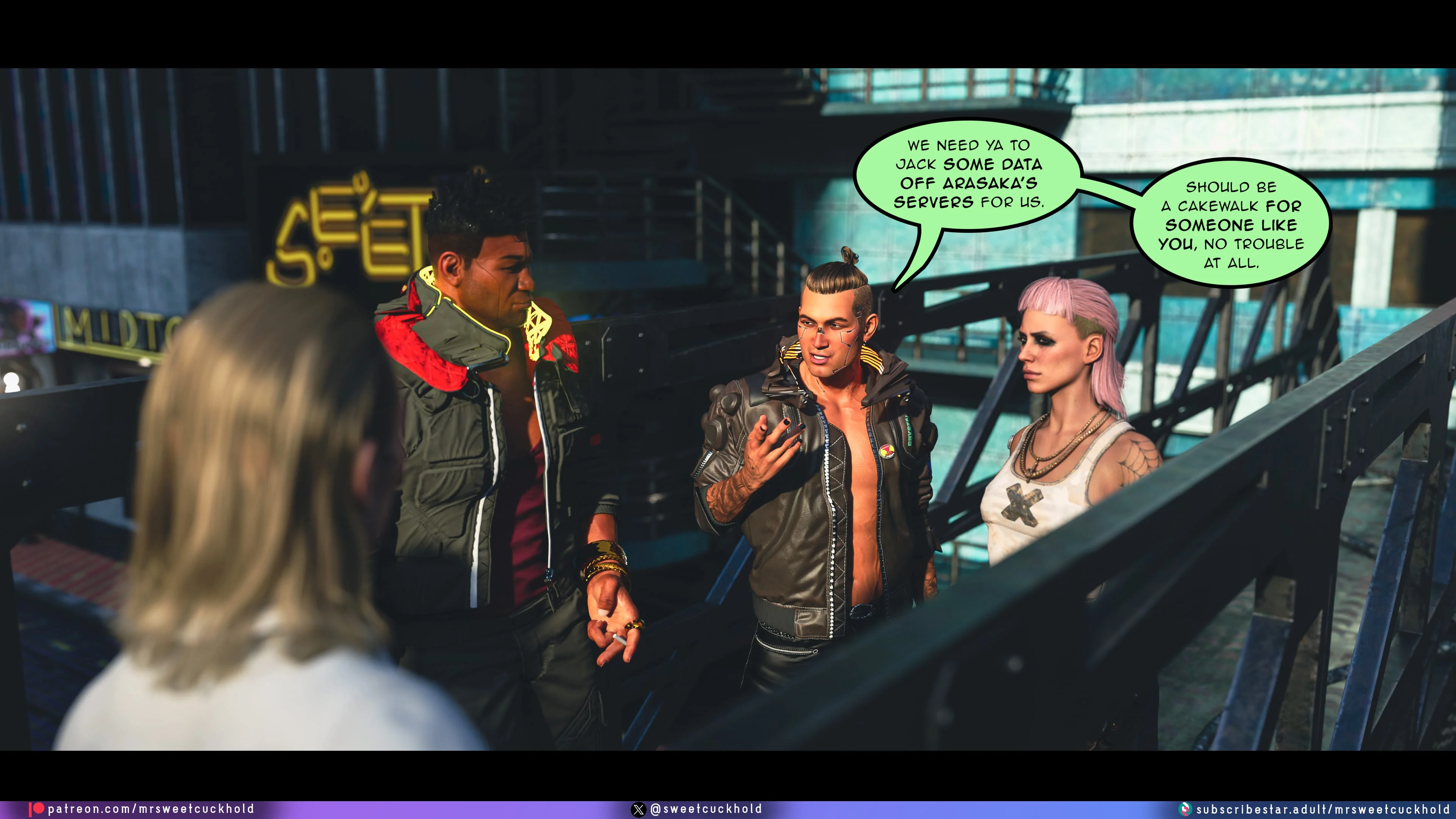 Street Corruption (Cyberpunk 2077) [Mr.SweetCuckhold] - Chapter 2 — Page 40