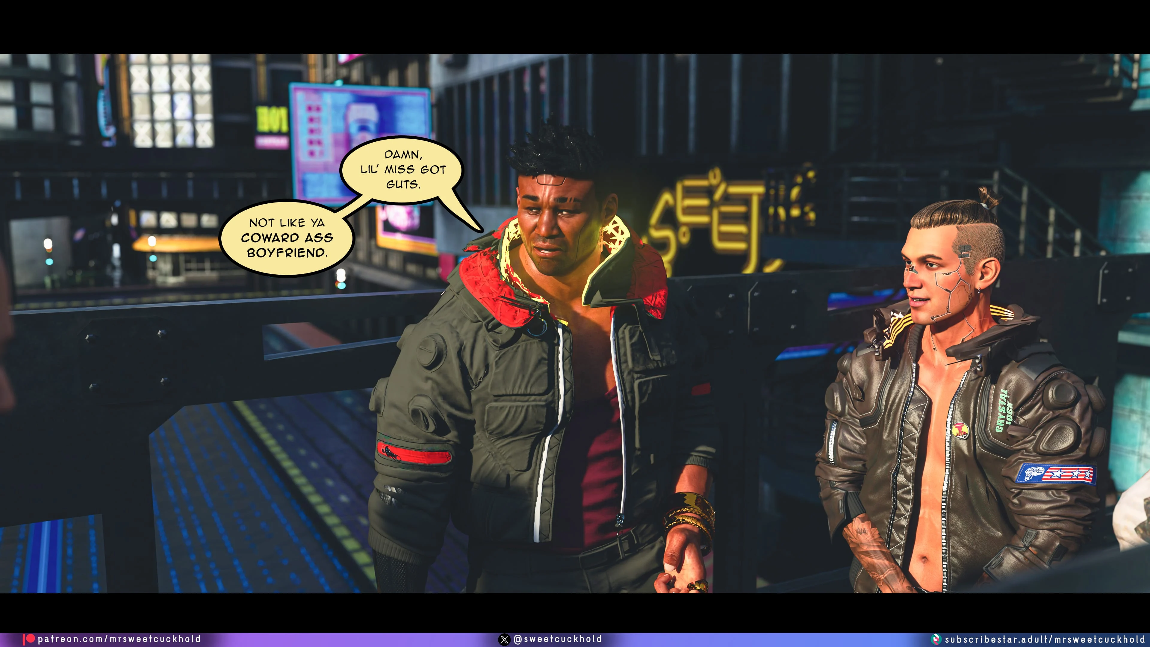 Street Corruption (Cyberpunk 2077) [Mr.SweetCuckhold] - Chapter 2 — Page 44