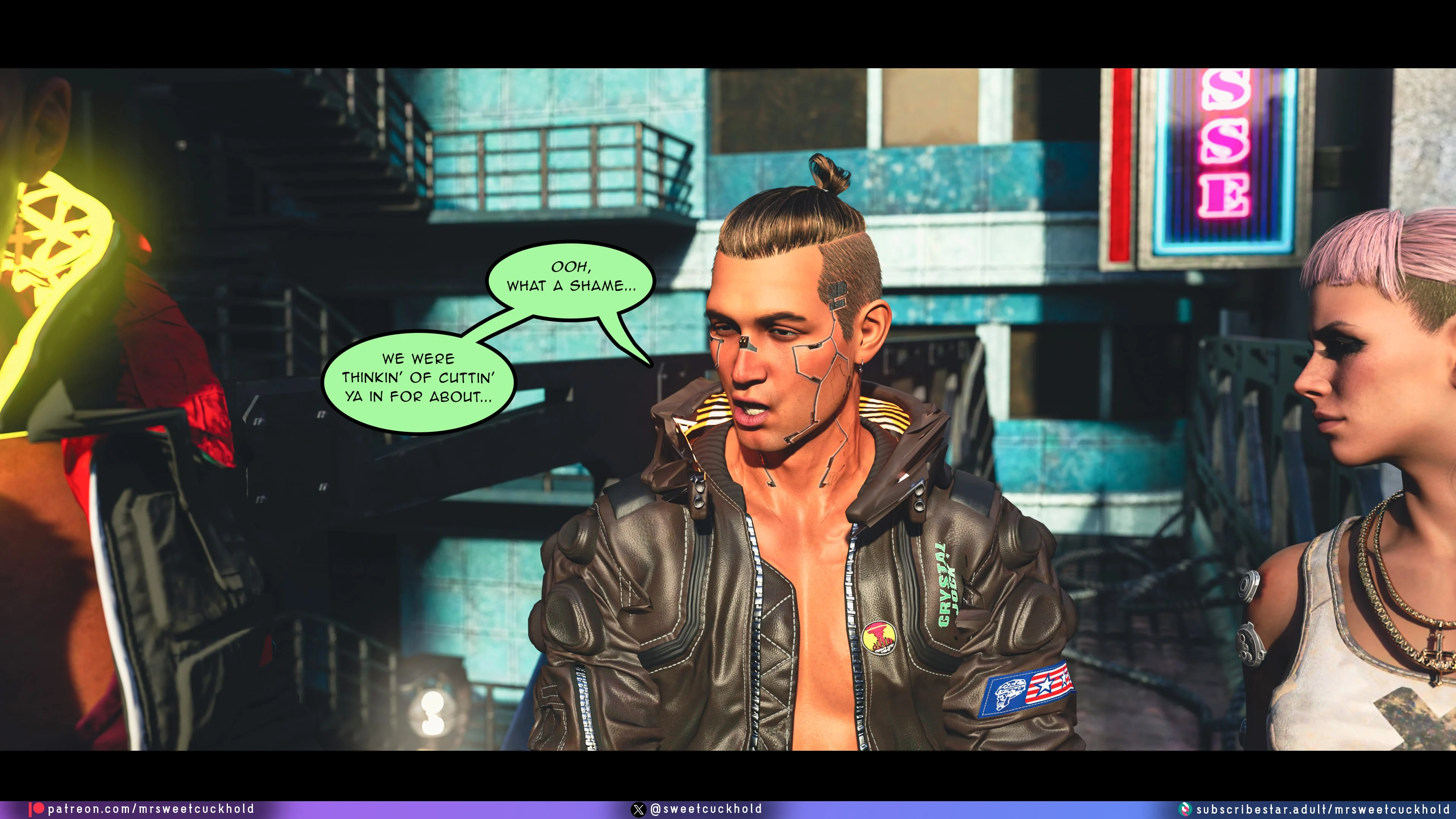 Street Corruption (Cyberpunk 2077) [Mr.SweetCuckhold] - Chapter 2 — Page 46