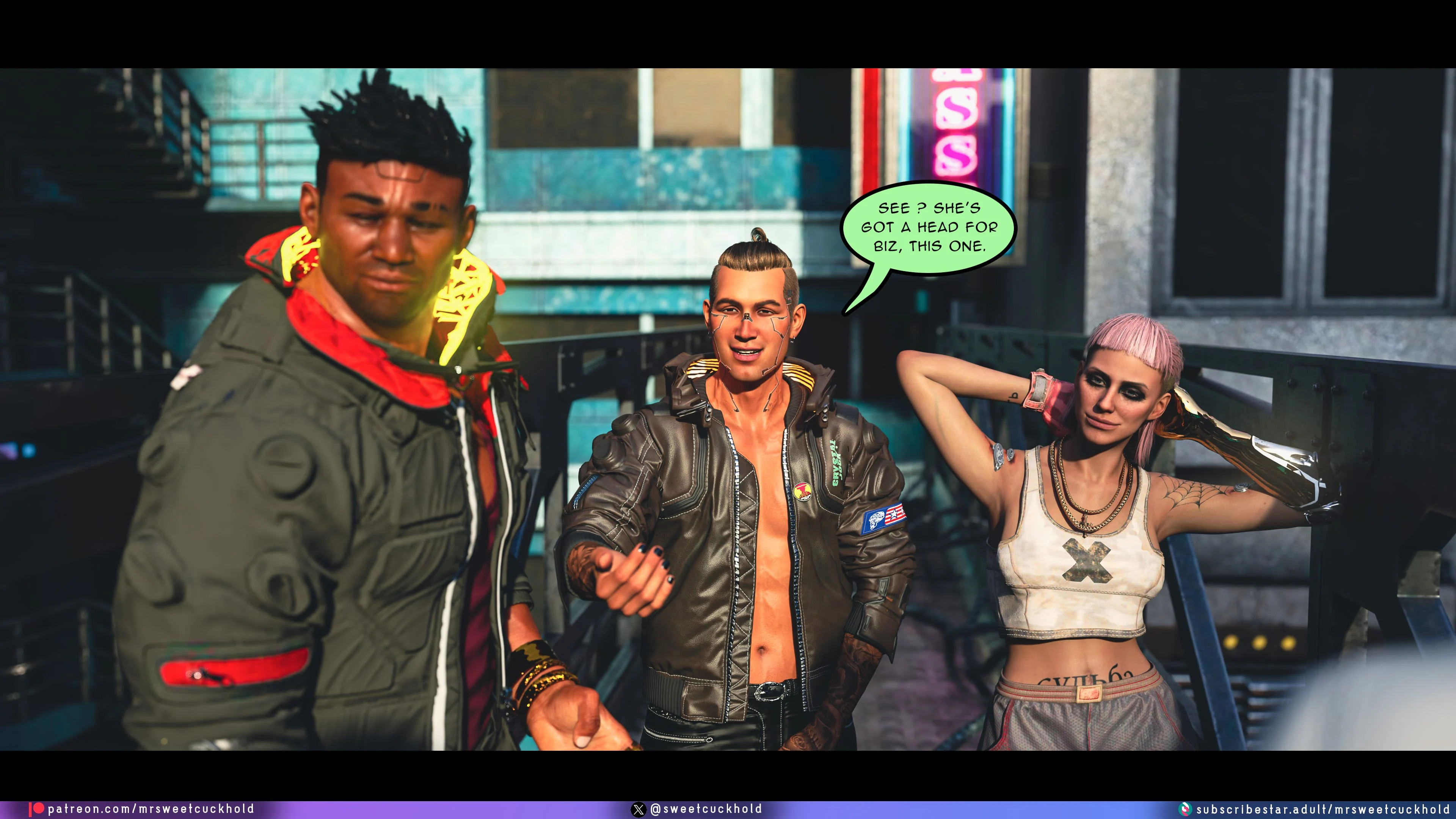 Street Corruption (Cyberpunk 2077) [Mr.SweetCuckhold] - Chapter 2 — Page 51