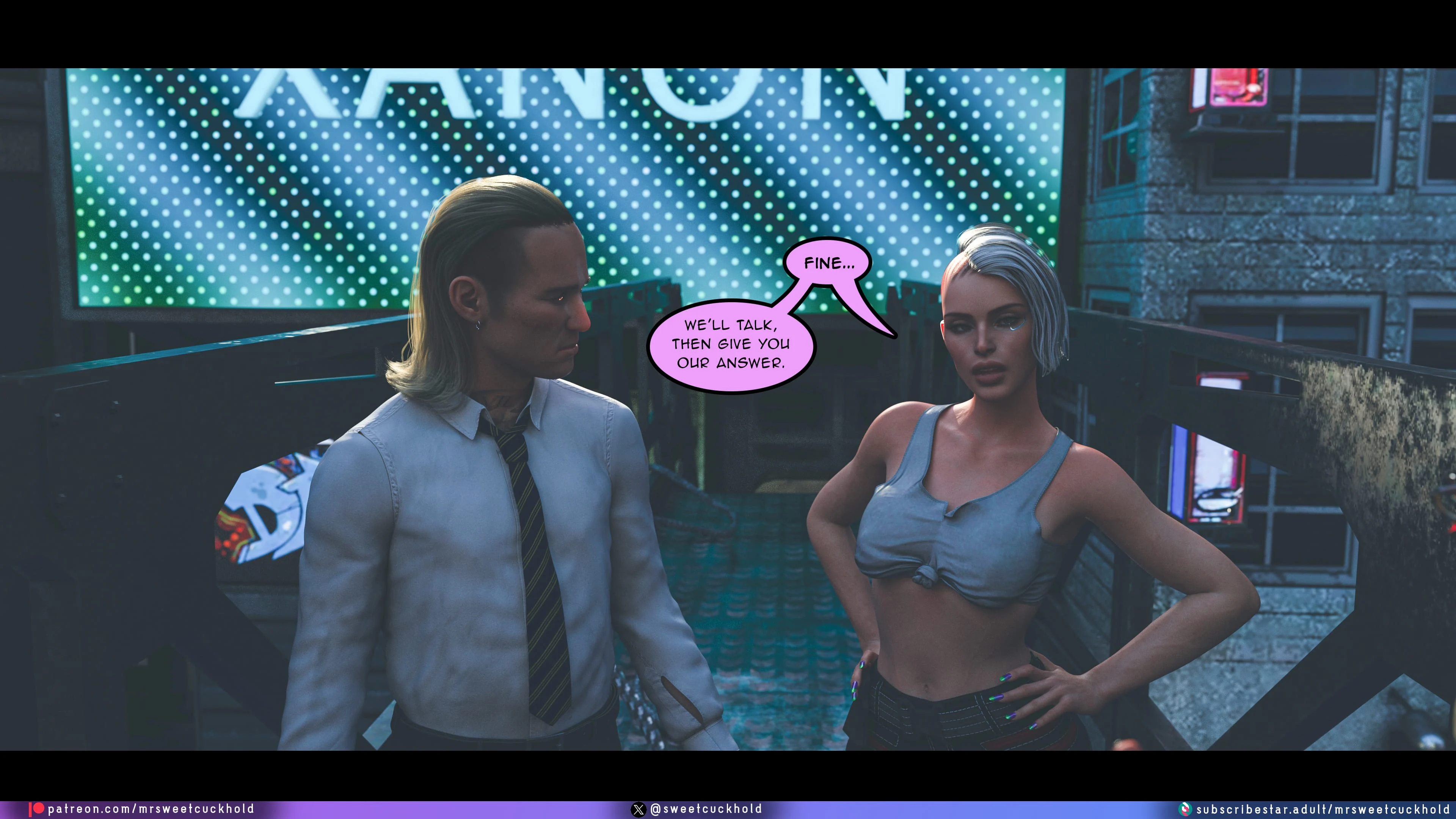 Street Corruption (Cyberpunk 2077) [Mr.SweetCuckhold] - Chapter 2 — Page 56