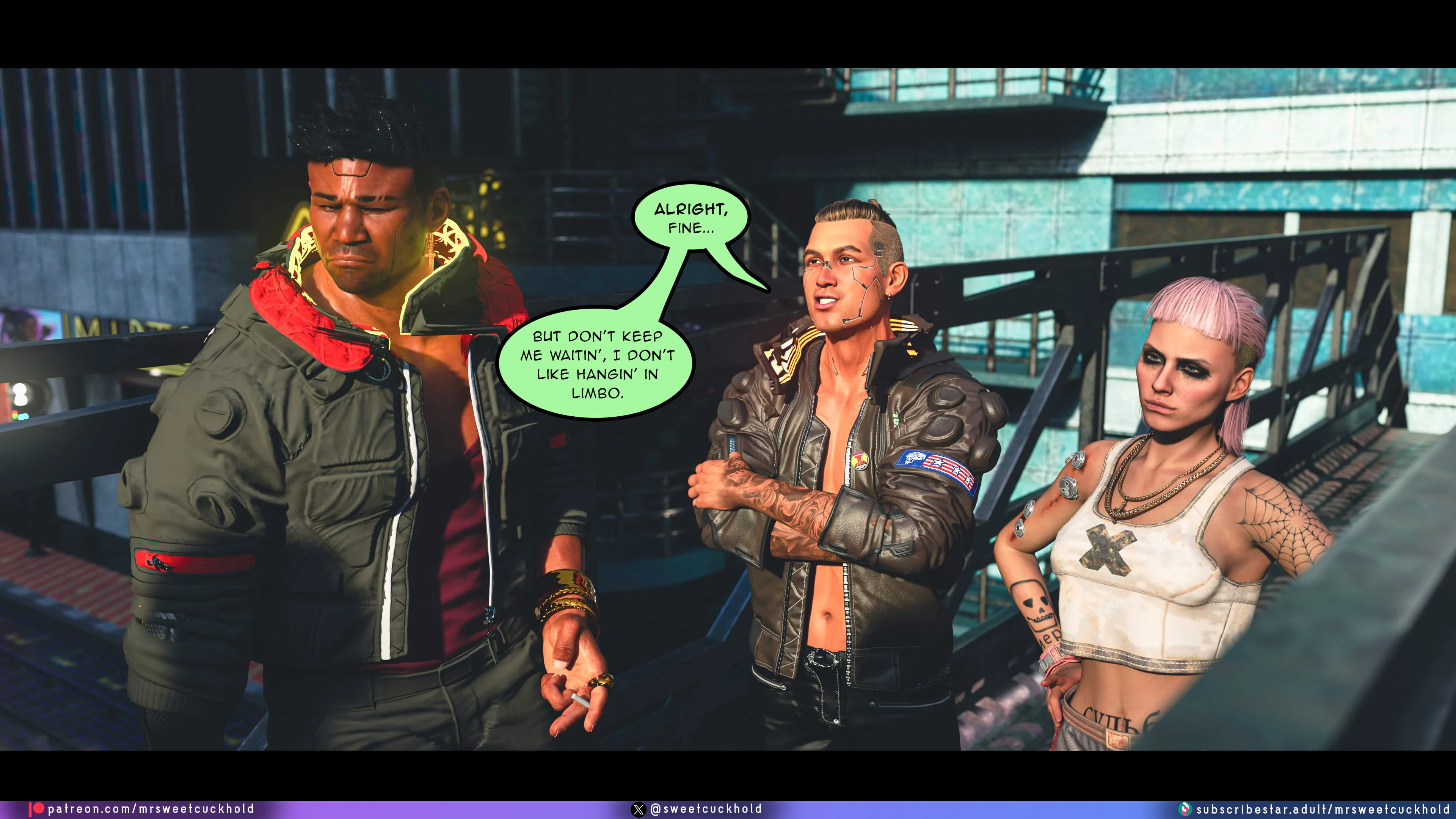 Street Corruption (Cyberpunk 2077) [Mr.SweetCuckhold] - Chapter 2 — Page 58