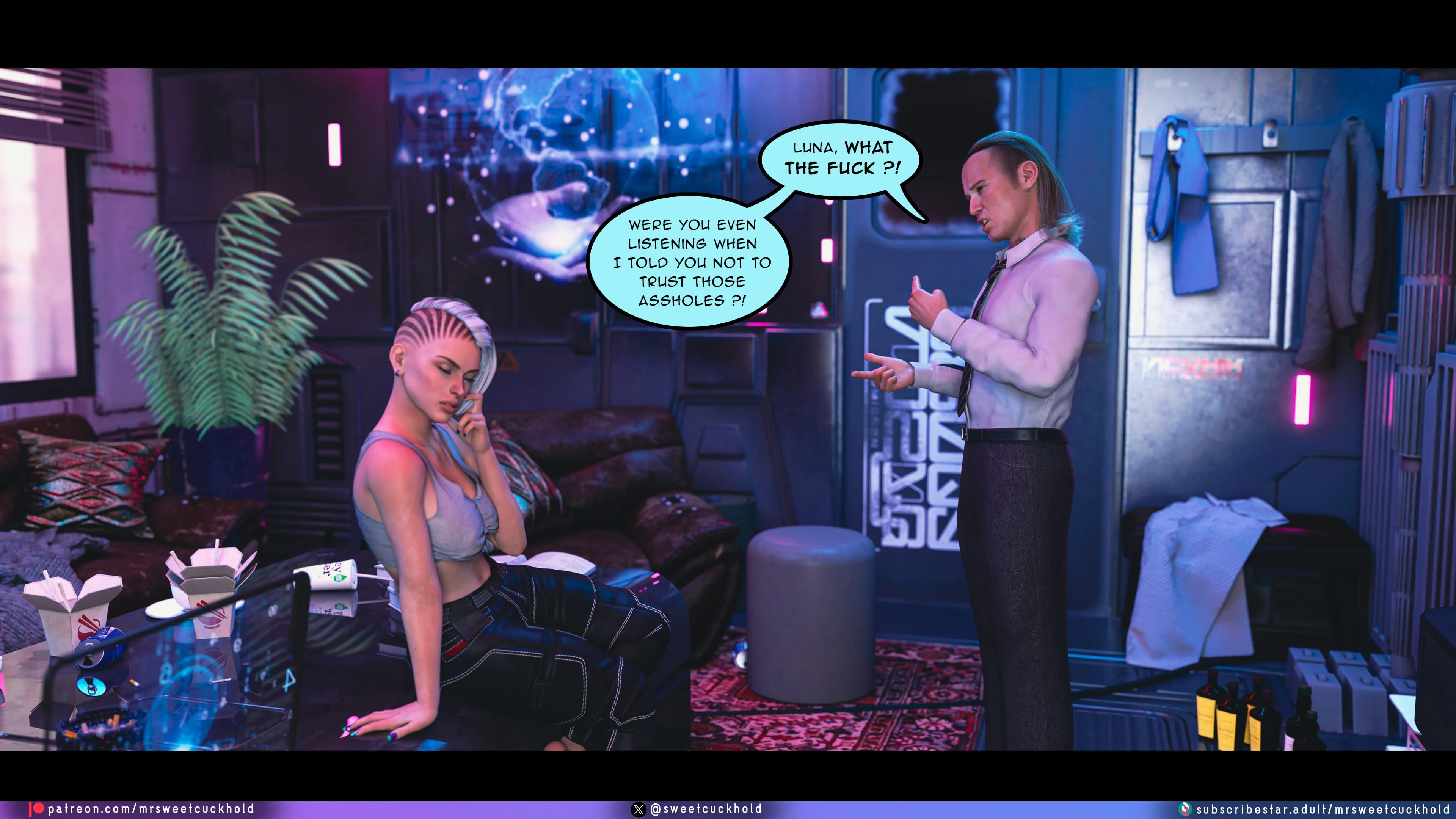 Street Corruption (Cyberpunk 2077) [Mr.SweetCuckhold] - Chapter 2 — Page 63