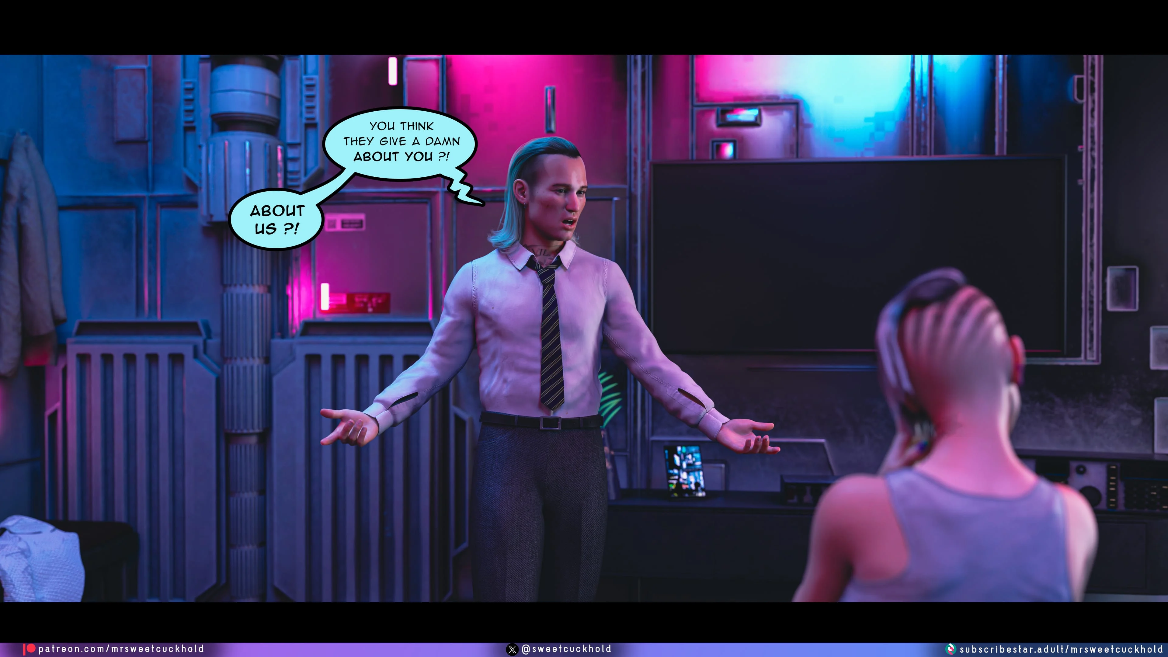 Street Corruption (Cyberpunk 2077) [Mr.SweetCuckhold] - Chapter 2 — Page 64