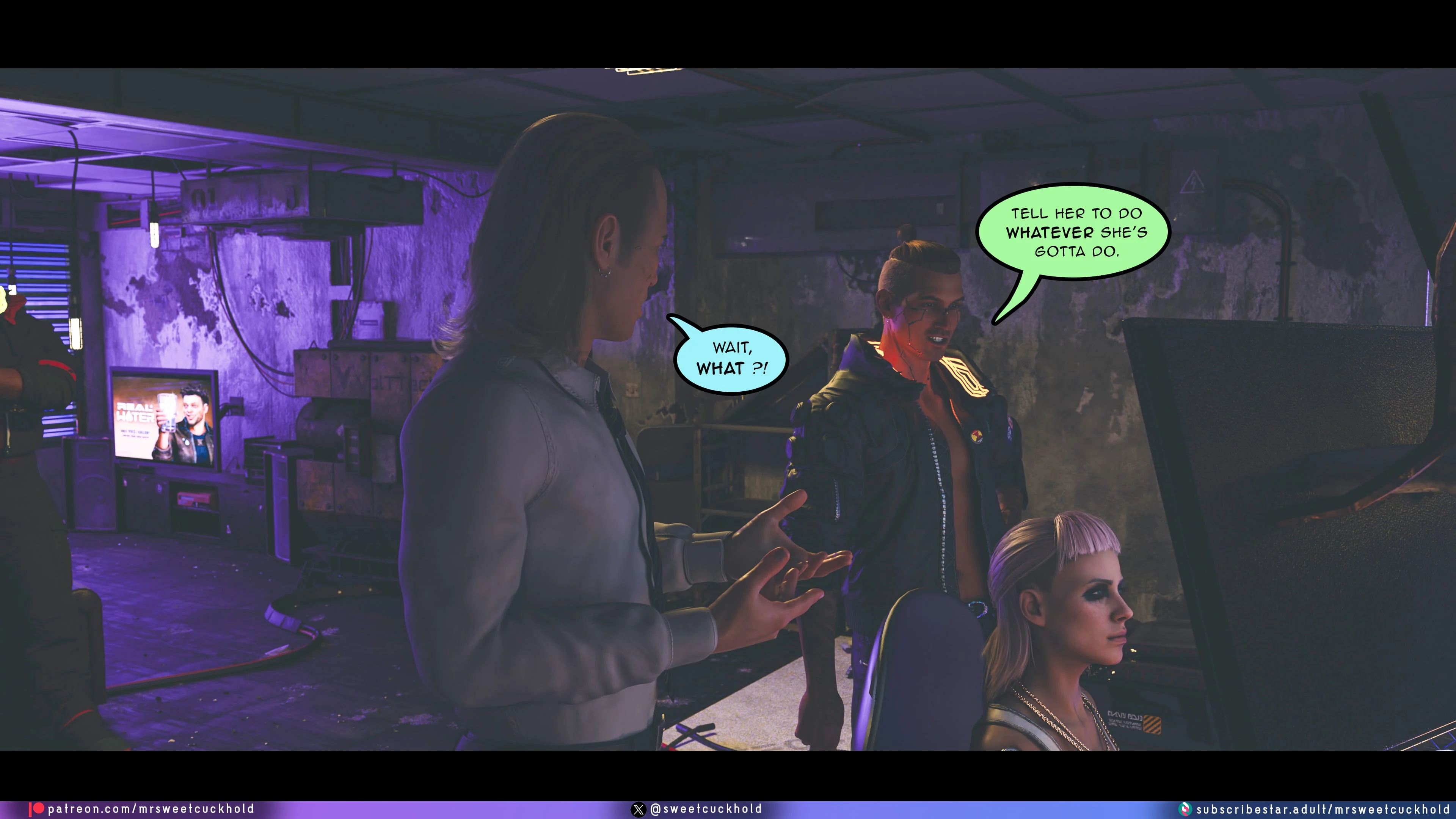 Street Corruption (Cyberpunk 2077) [Mr.SweetCuckhold] - Chapter 2 — Page 97