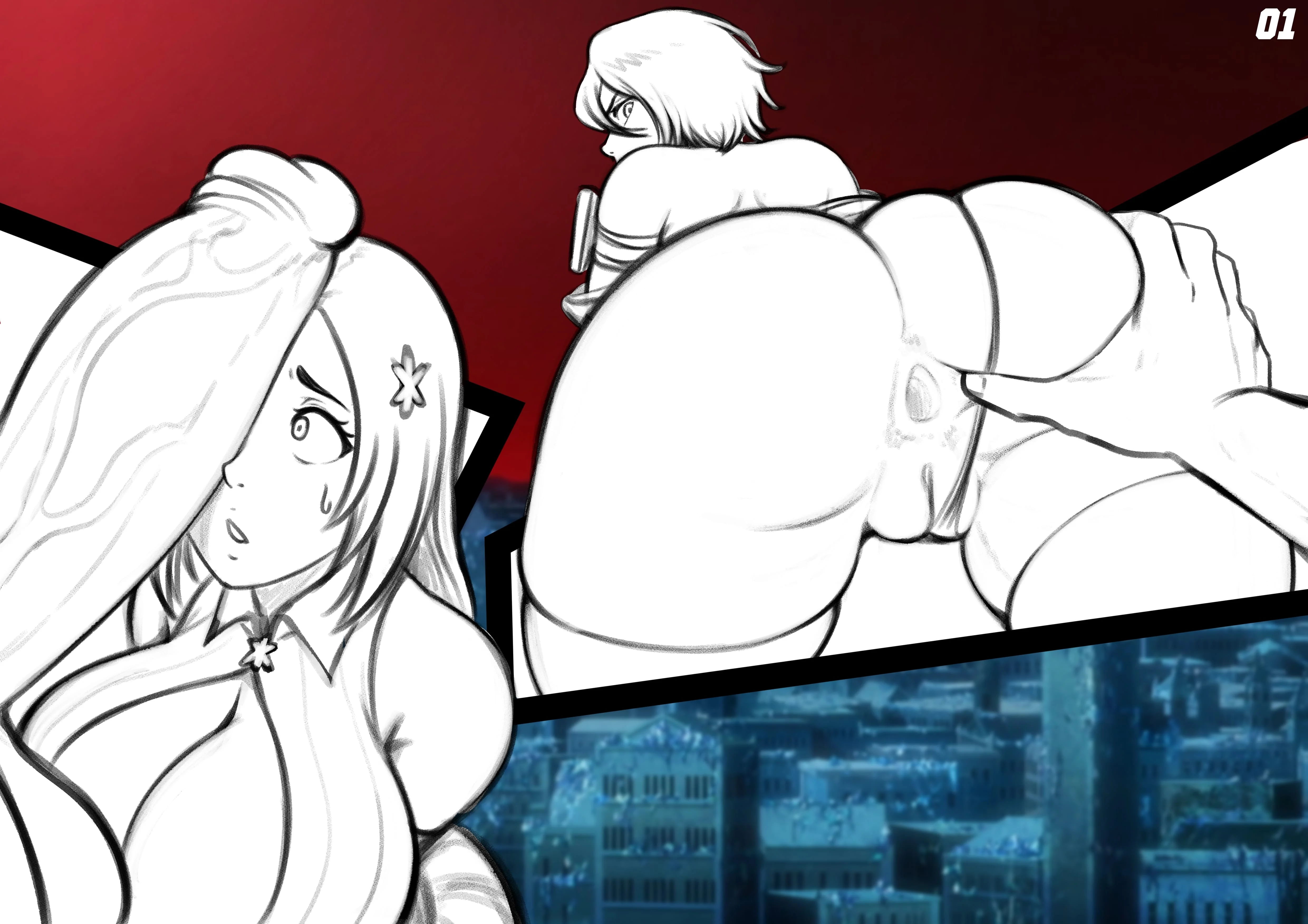 Rukia x Orihime in the 1000 Year ANAL Orgy (Bleach) [NowaJoestar] - Chapter 1 — Page 43