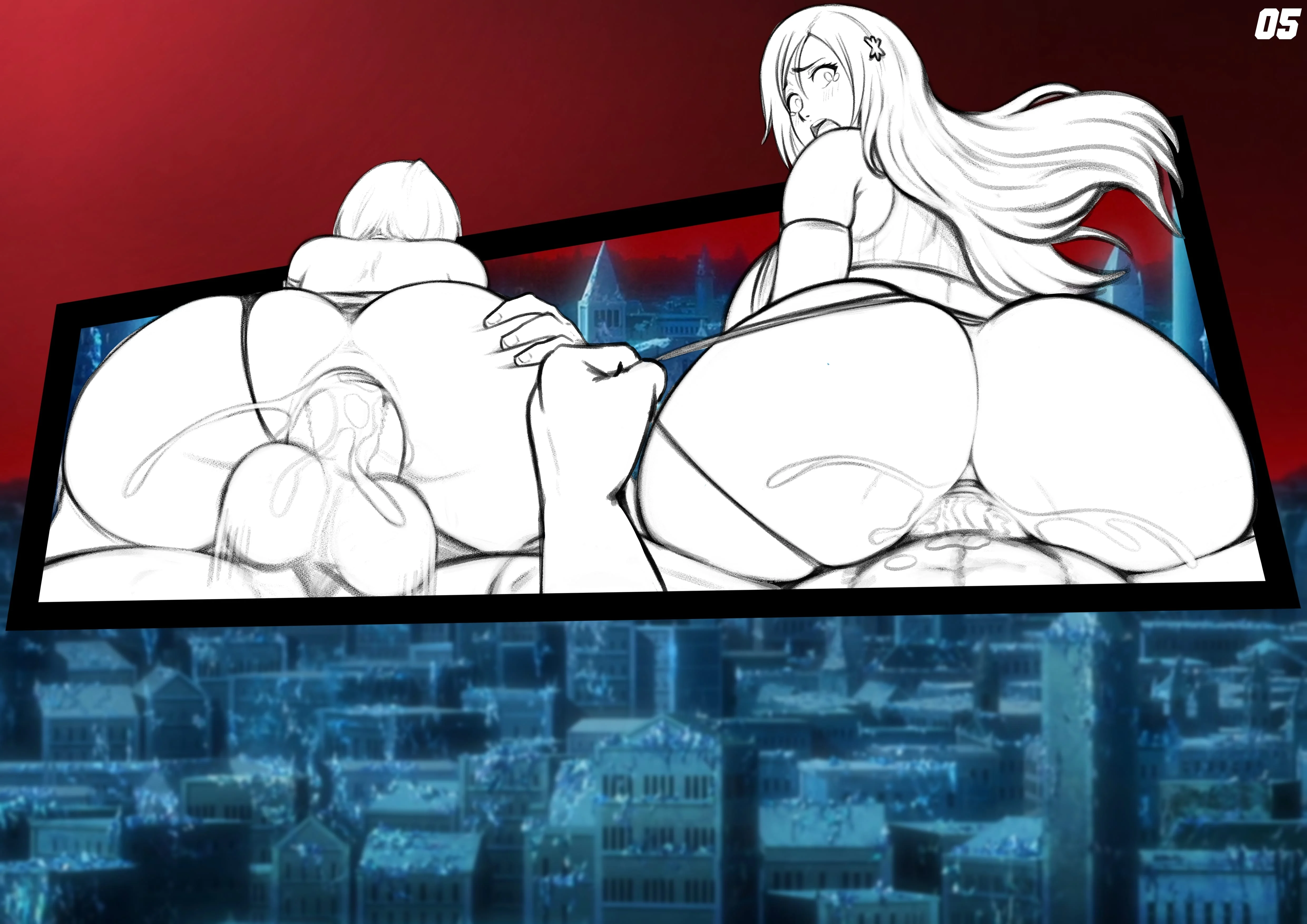 Rukia x Orihime in the 1000 Year ANAL Orgy (Bleach) [NowaJoestar] - Chapter 1 — Page 47