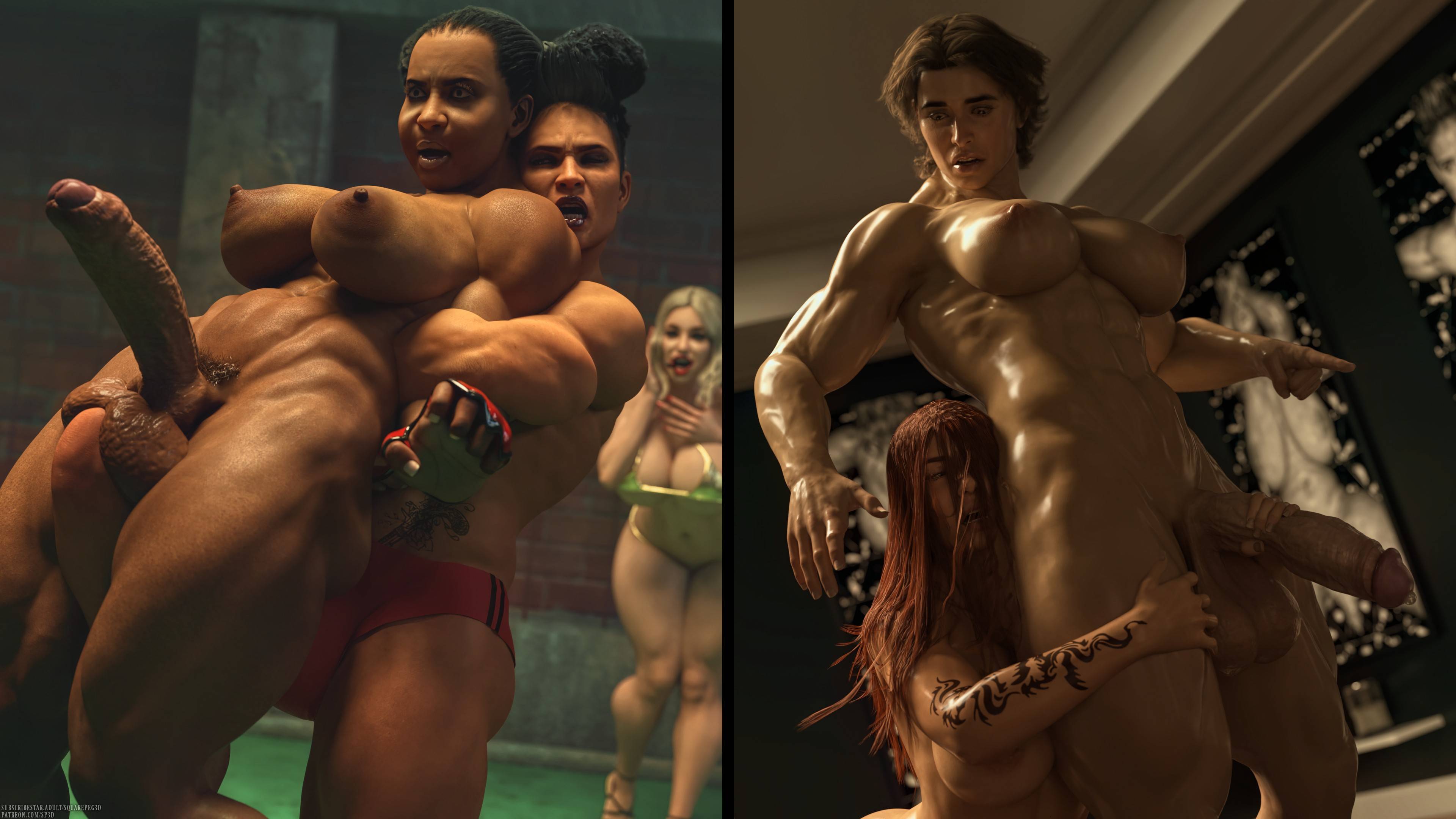 Bates And The Bitch [SquarePeg3D] - Chapter 1 — Page 125