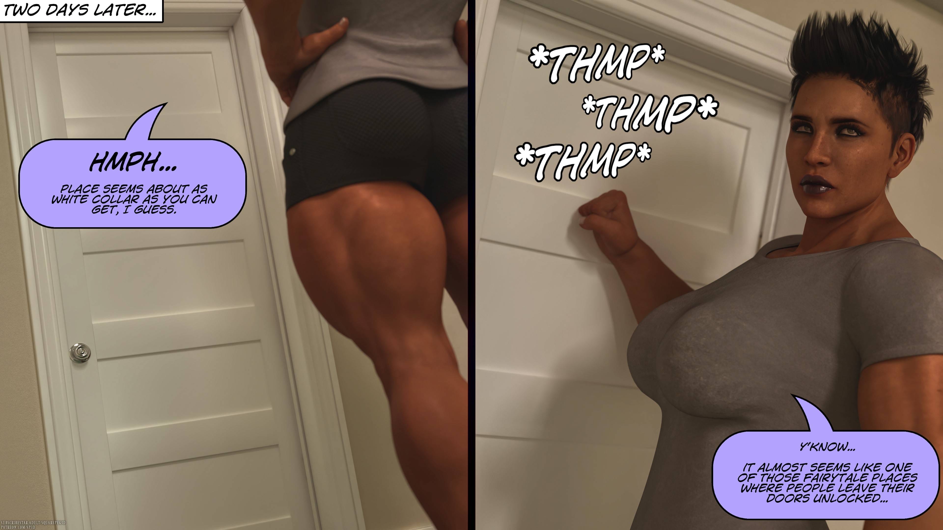 Bates And The Bitch [SquarePeg3D] - Chapter 1 — Page 129