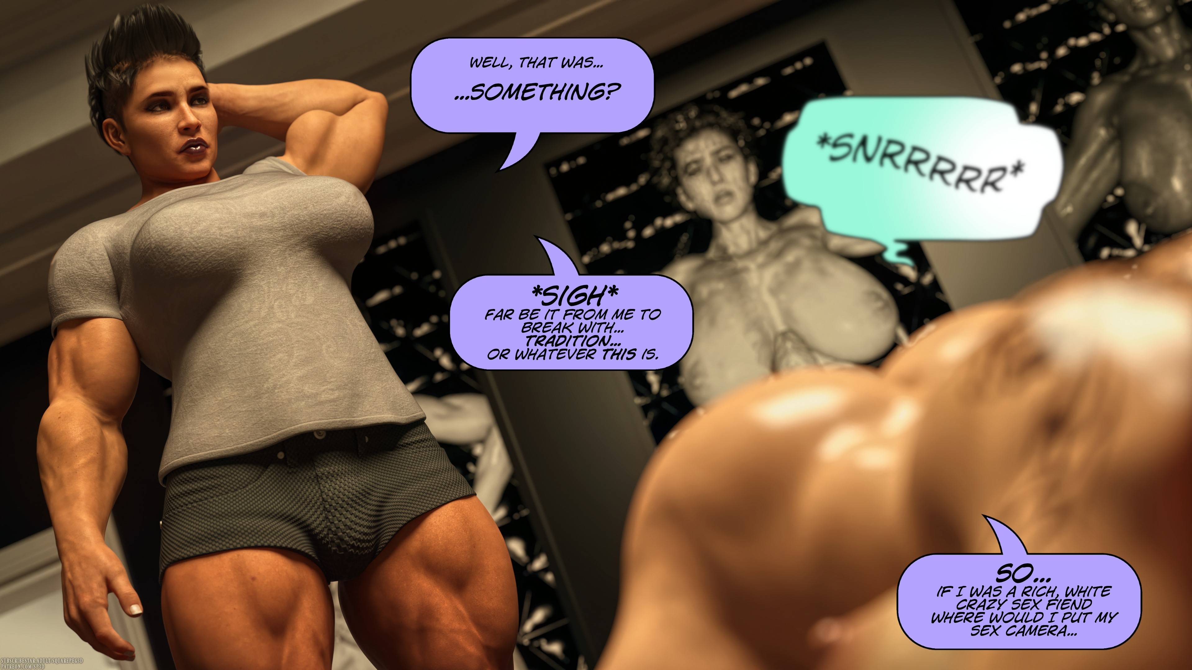 Bates And The Bitch [SquarePeg3D] - Chapter 1 — Page 141