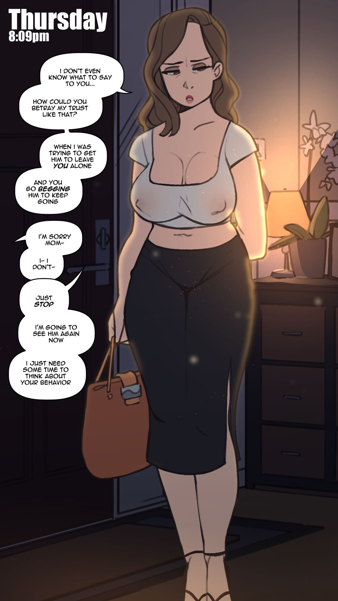 Mom deals with my bully [NotEnoughMilk] - Chapter 1 — Page 13