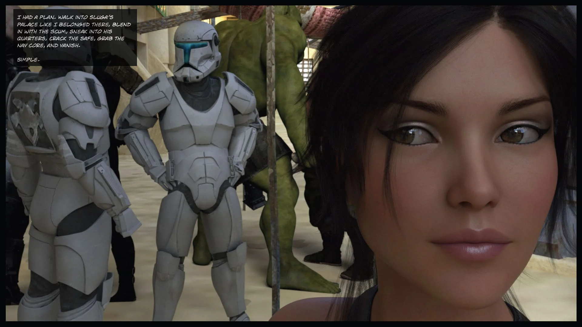 Star Whores (Star Wars) [Sexy3DComics | Gonzo] - Chapter 1 — Page 44