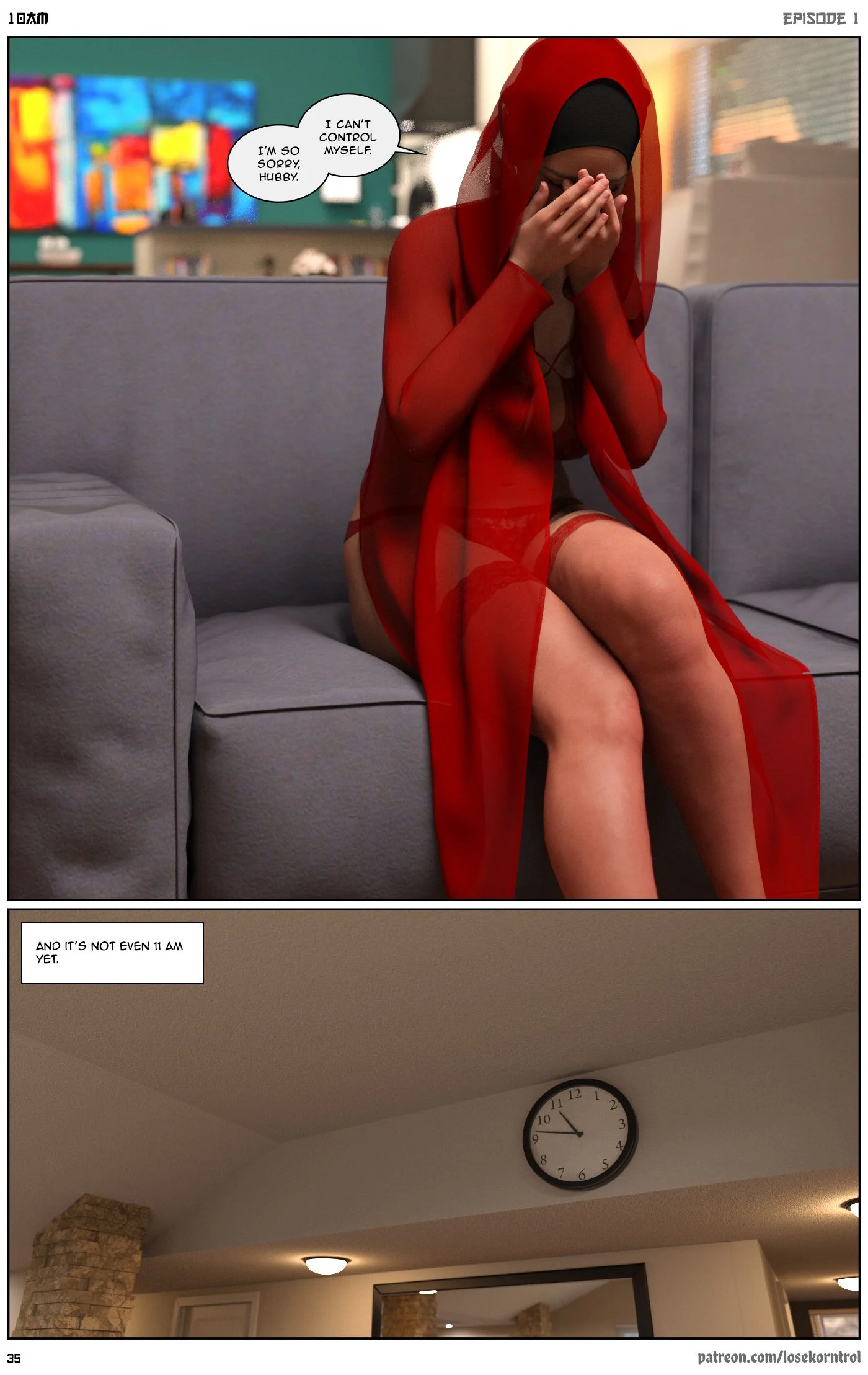 10 AM [LoseKorntrol, Hijab 3DX] - Chapter 1 — Page 36