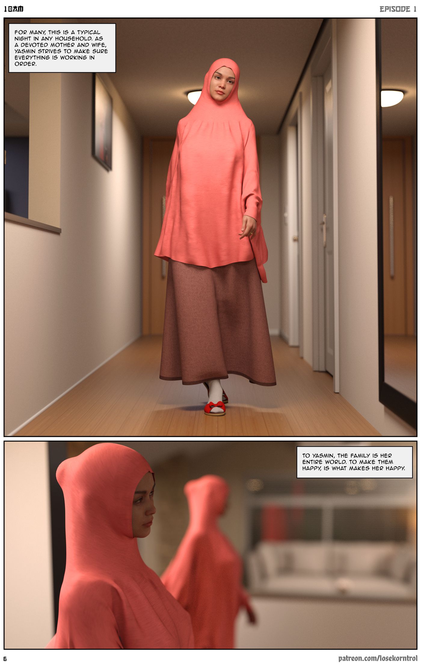 10 AM [LoseKorntrol, Hijab 3DX] - Chapter 1 — Page 7