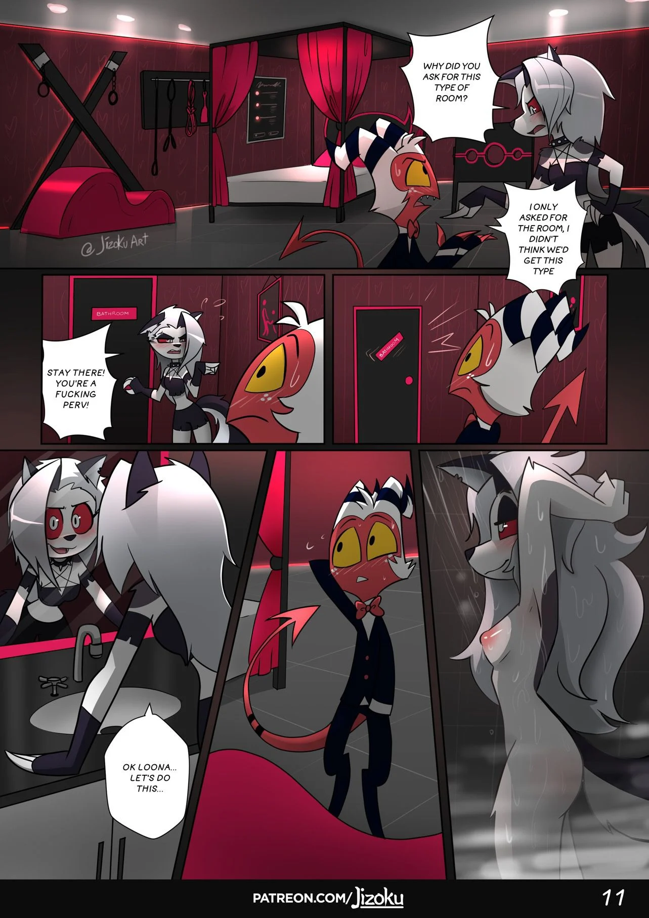 A Night With Loona (Helluva Boss) [Jizoku] - Chapter 1 — Page 12
