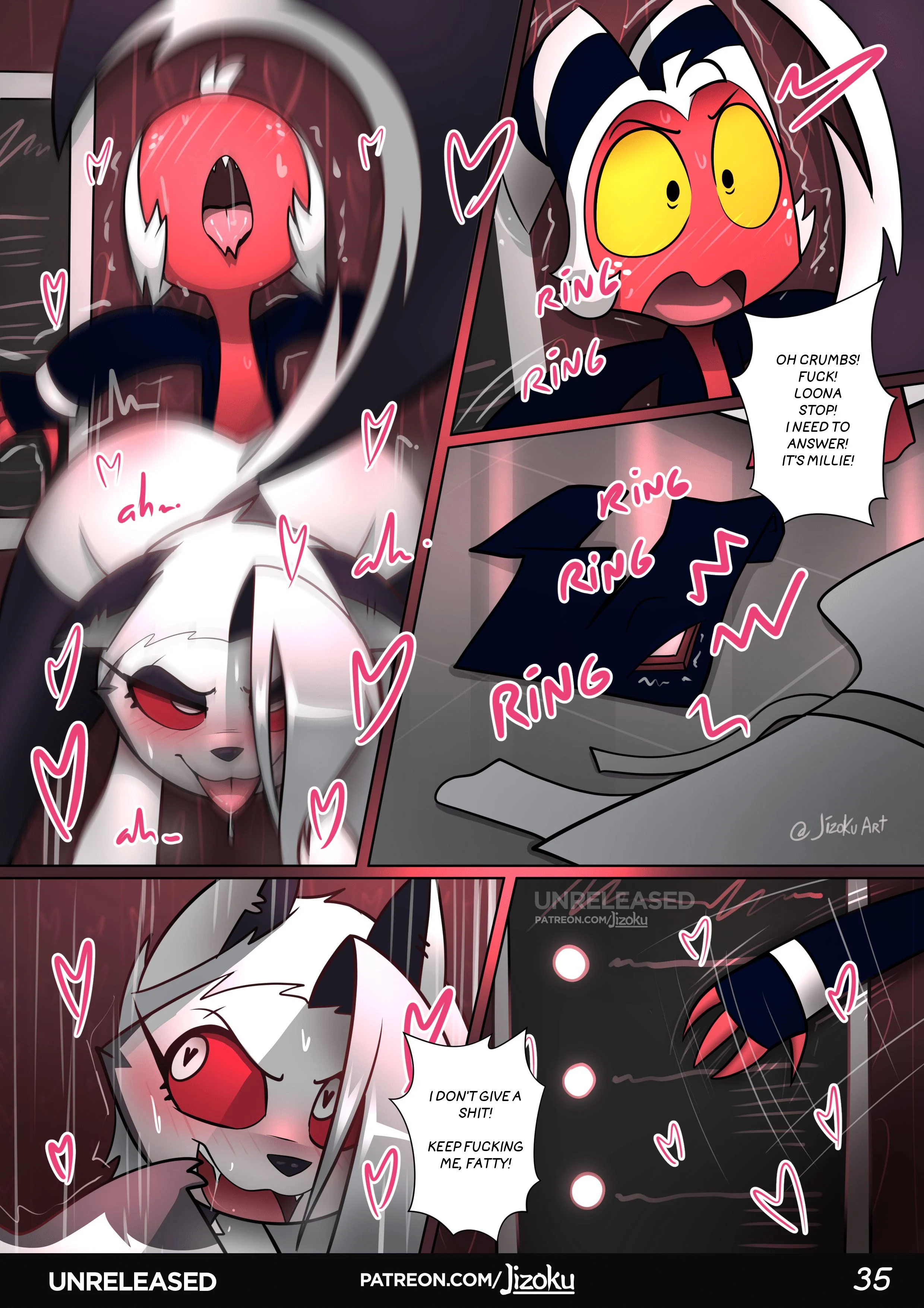 A Night With Loona (Helluva Boss) [Jizoku] - Chapter 1 — Page 36