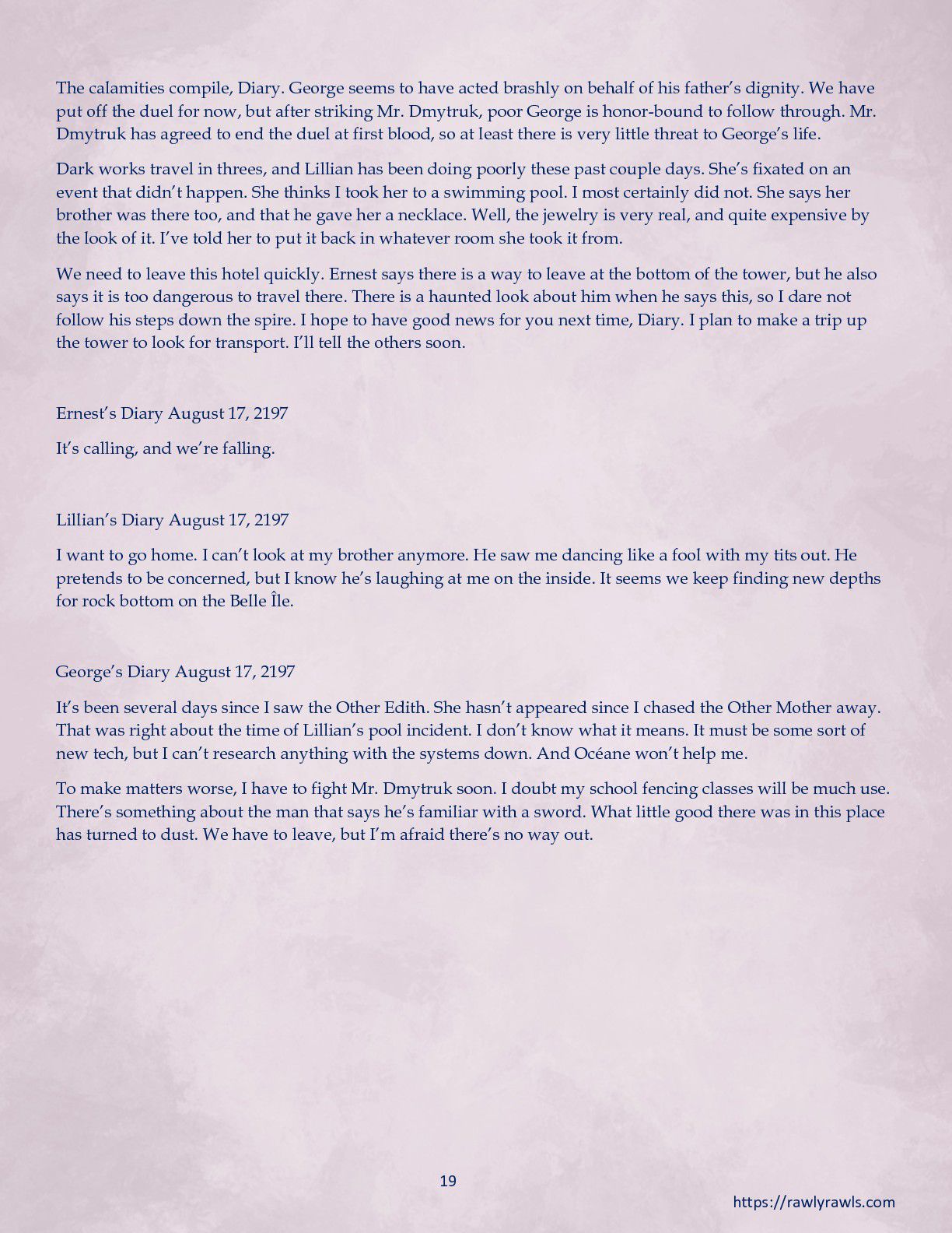 La Belle Ile en Mere [Sezlov , RawlyRawls] - Chapter 5 — Page 19