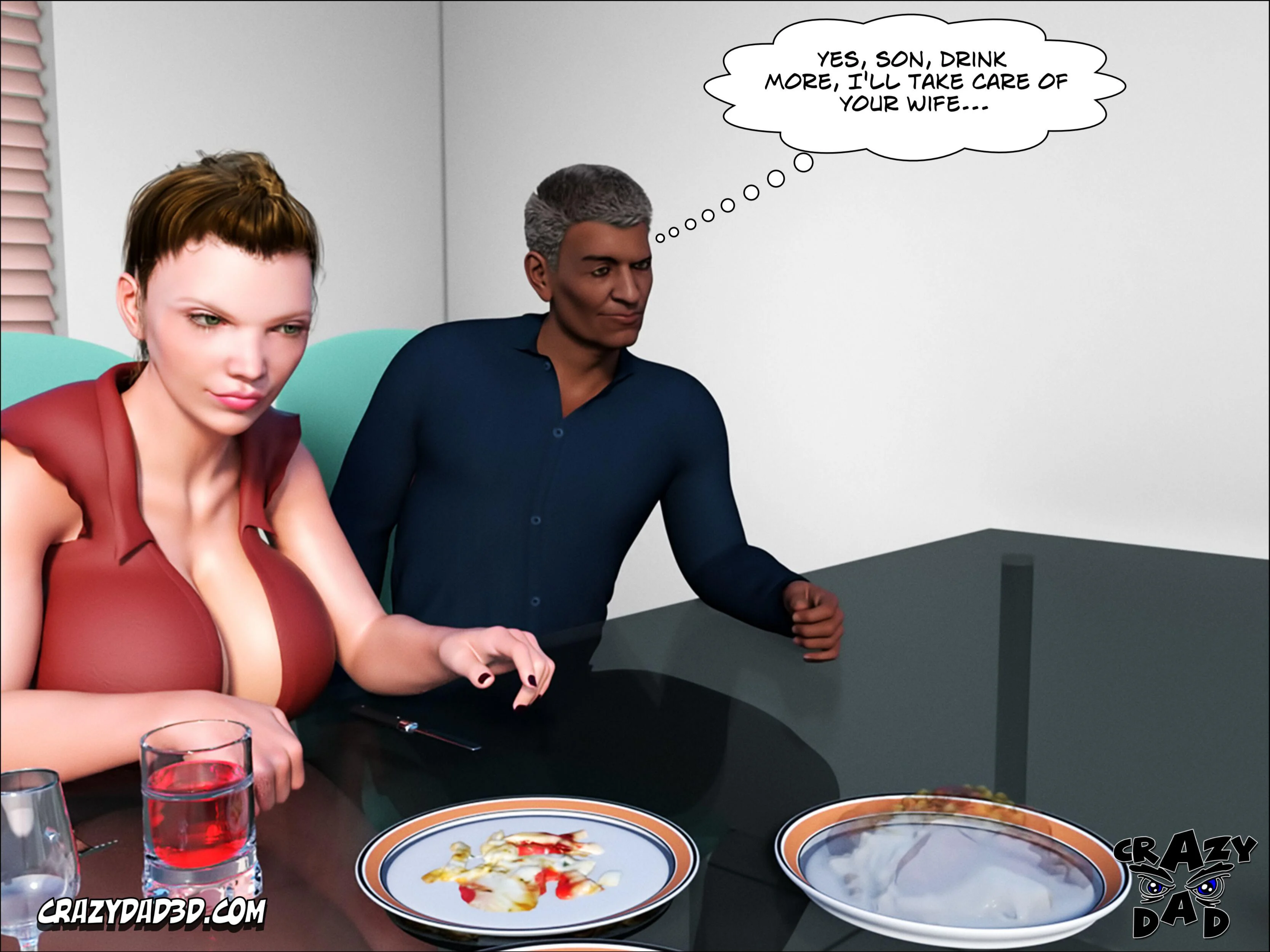 Father-In-Law At Home [CrazyDad3D] - Chapter 3 — Page 60