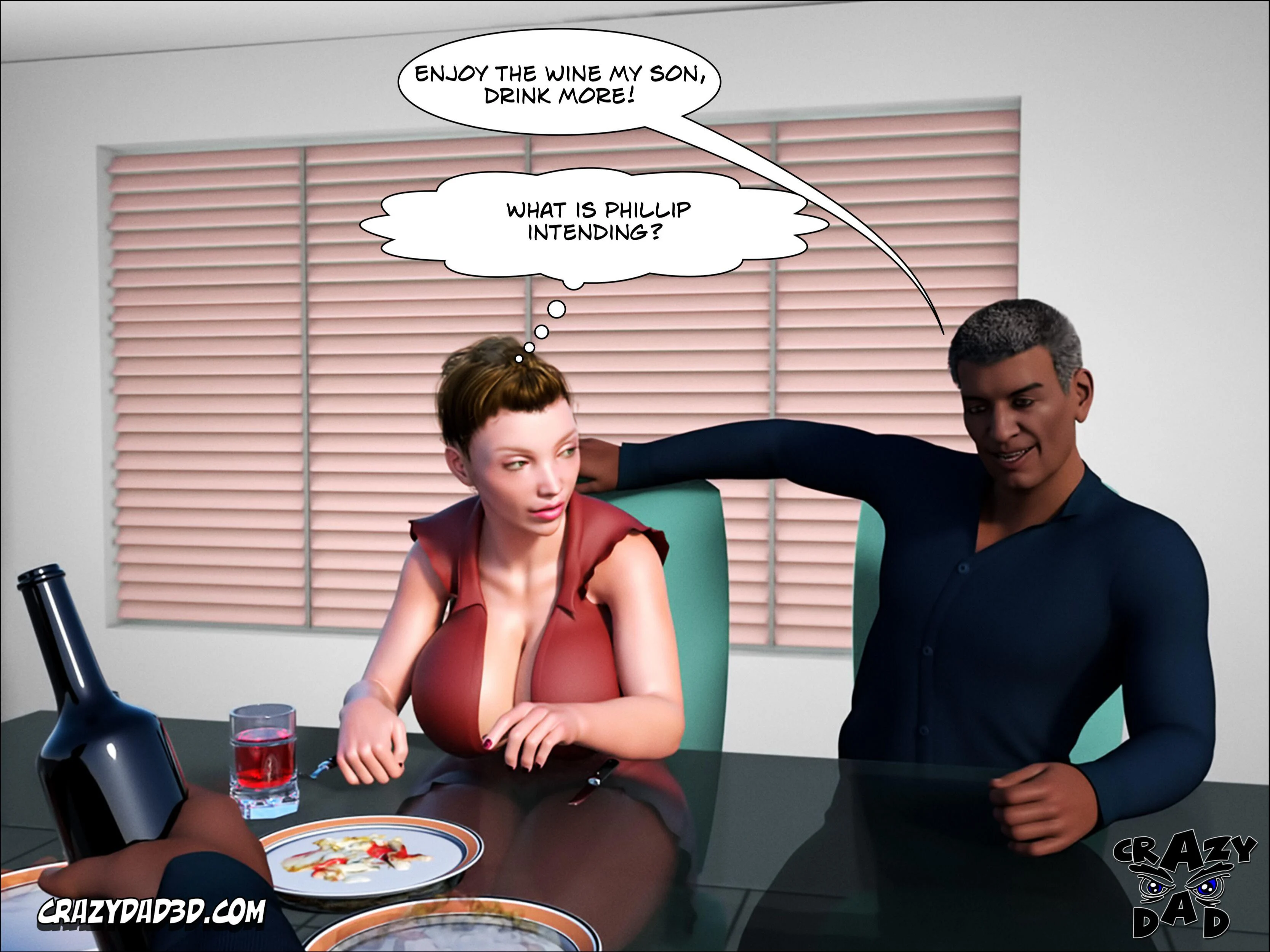 Father-In-Law At Home [CrazyDad3D] - Chapter 3 — Page 61