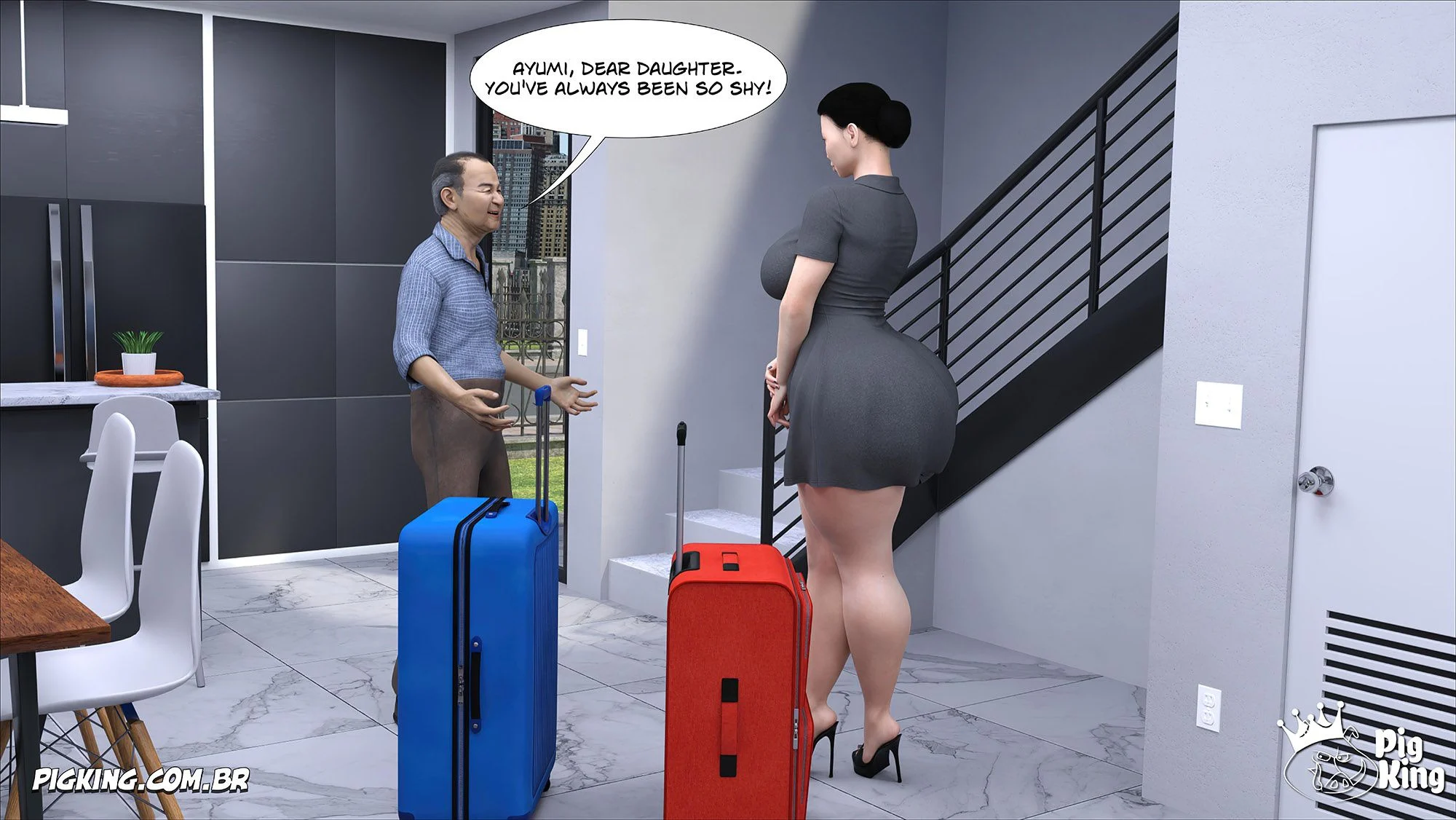 Kobayashi Family [CrazyDad3D] - Chapter 2 — Page 12