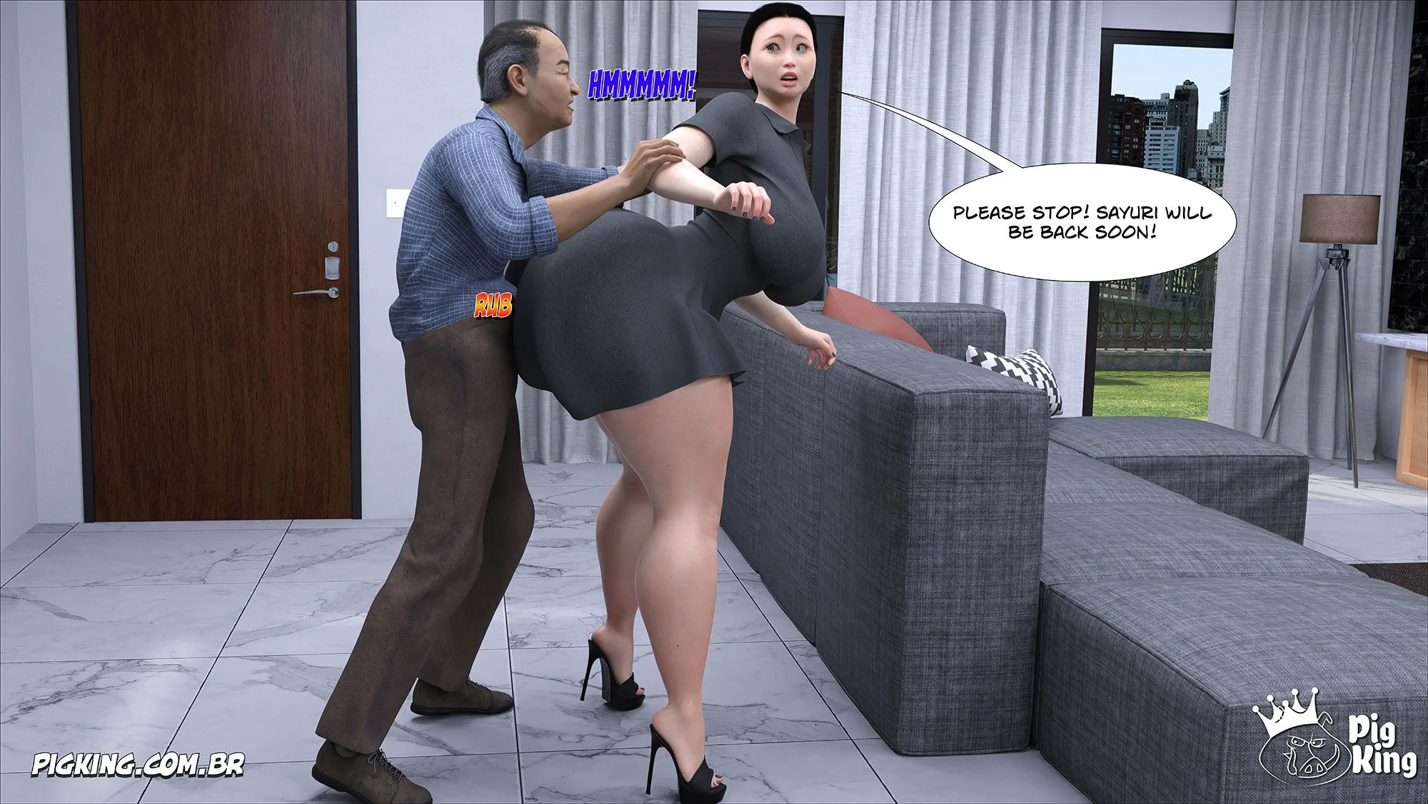 Kobayashi Family [CrazyDad3D] - Chapter 2 — Page 43