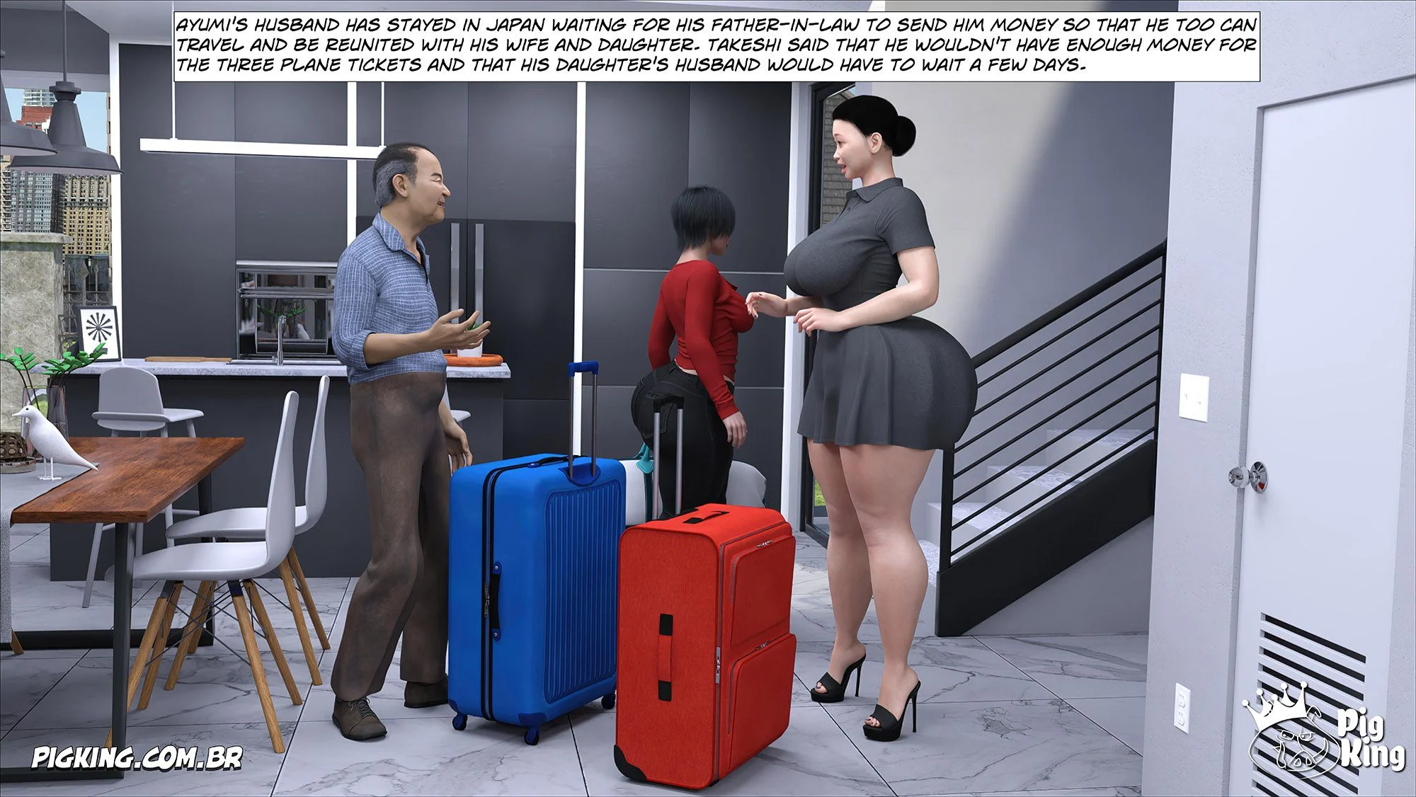 Kobayashi Family [CrazyDad3D] - Chapter 2 — Page 7