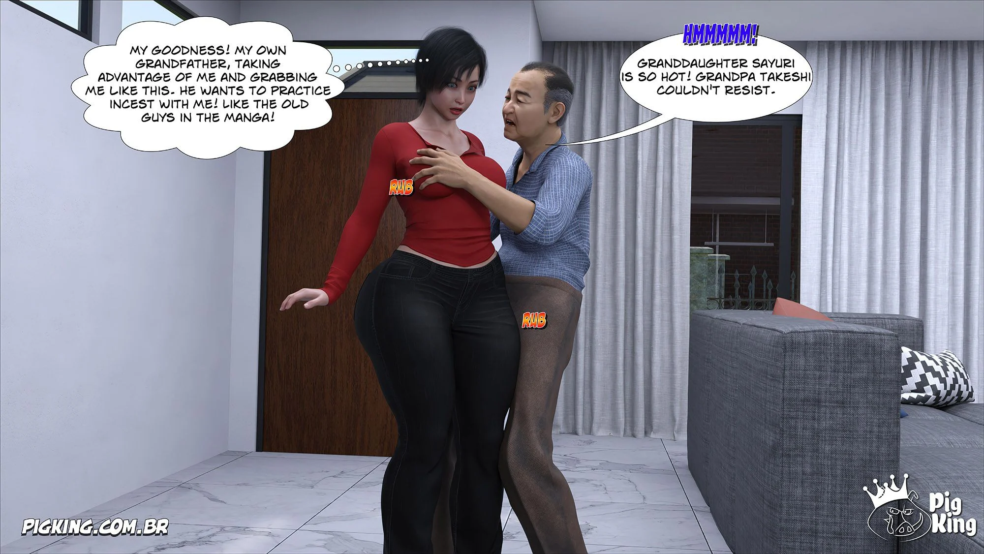 Kobayashi Family [CrazyDad3D] - Chapter 2 — Page 91