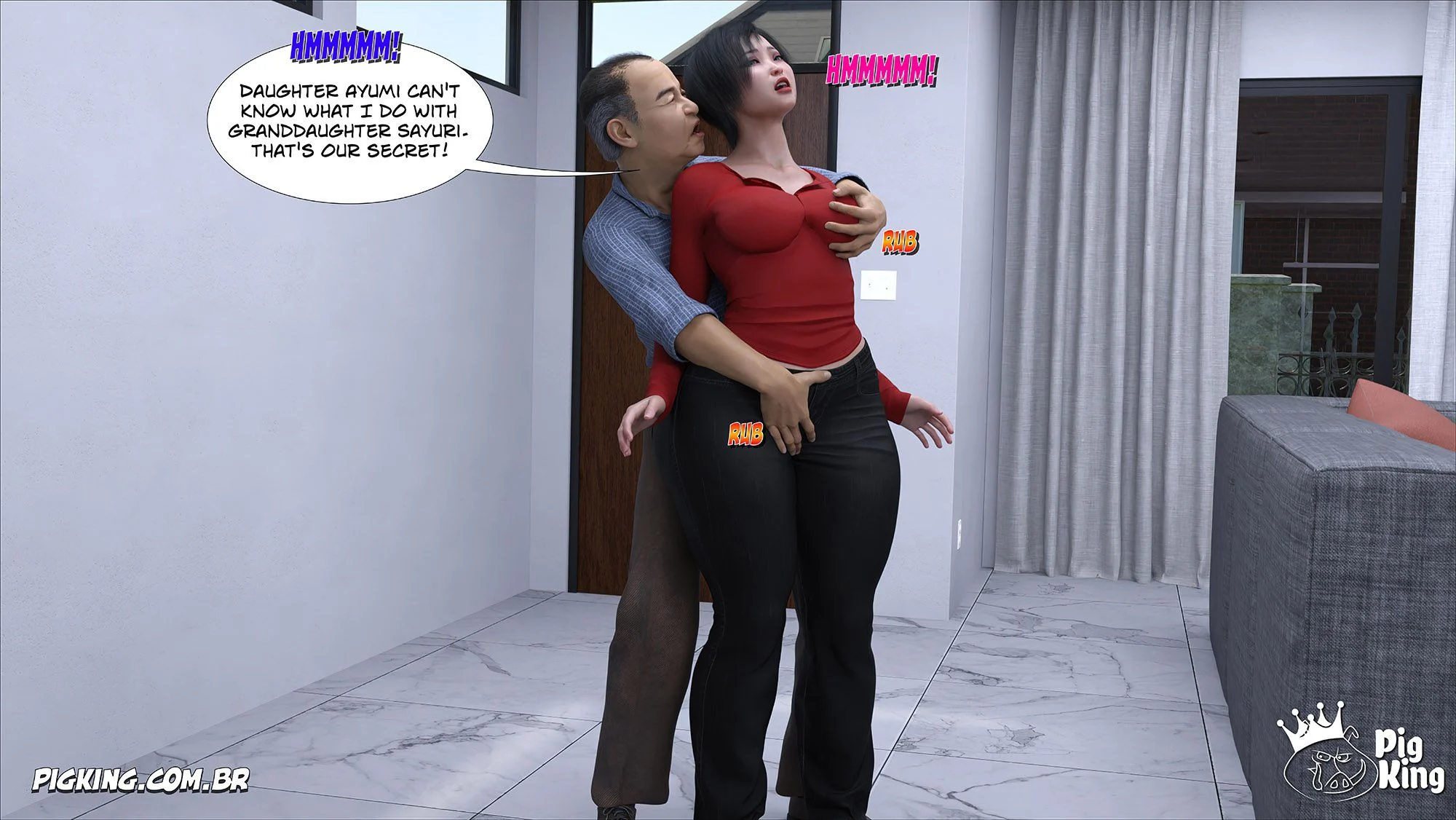 Kobayashi Family [CrazyDad3D] - Chapter 2 — Page 95