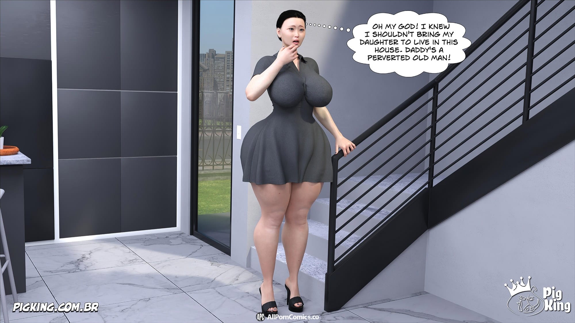 Kobayashi Family [CrazyDad3D] - Chapter 4 — Page 9