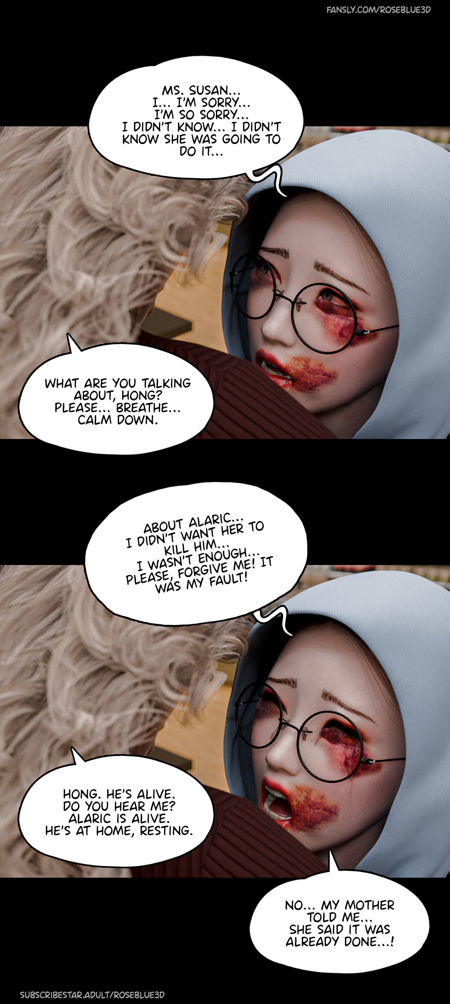 My Neighbor's Widow [Rose Blue 3D] - Chapter 44 — Page 12