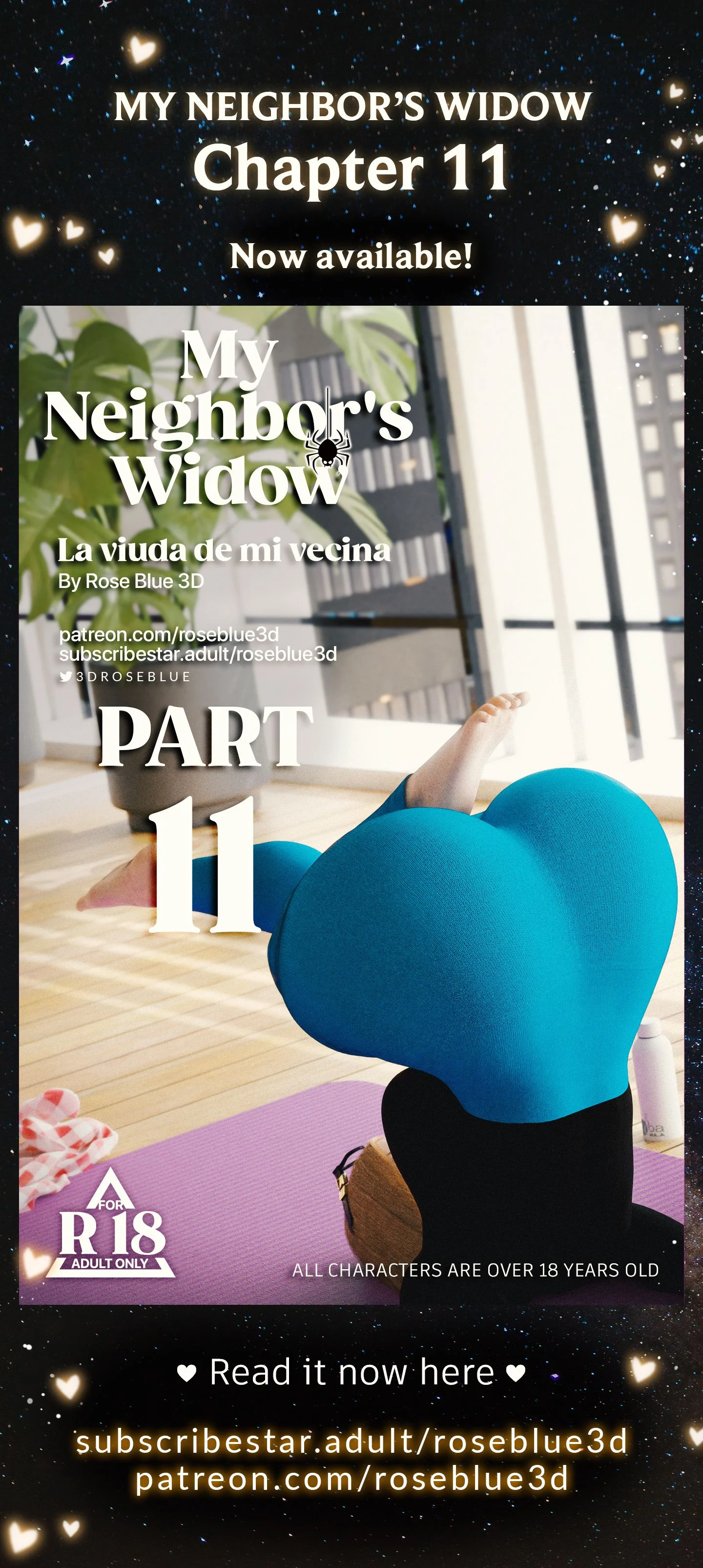 My Neighbor's Widow [Rose Blue 3D] - Chapter 10 — Page 125