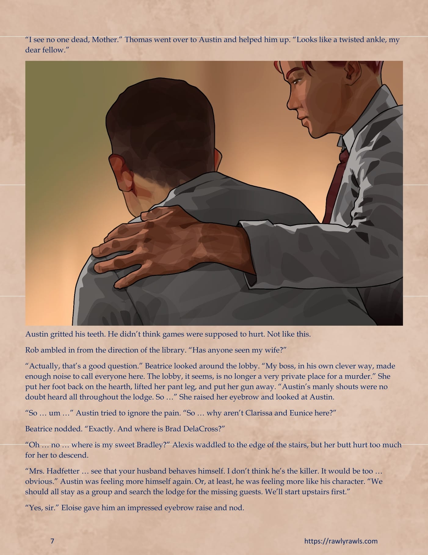 Murder At Palmer Lodge [Laimov , RawlyRawls] - Chapter 12 — Page 7