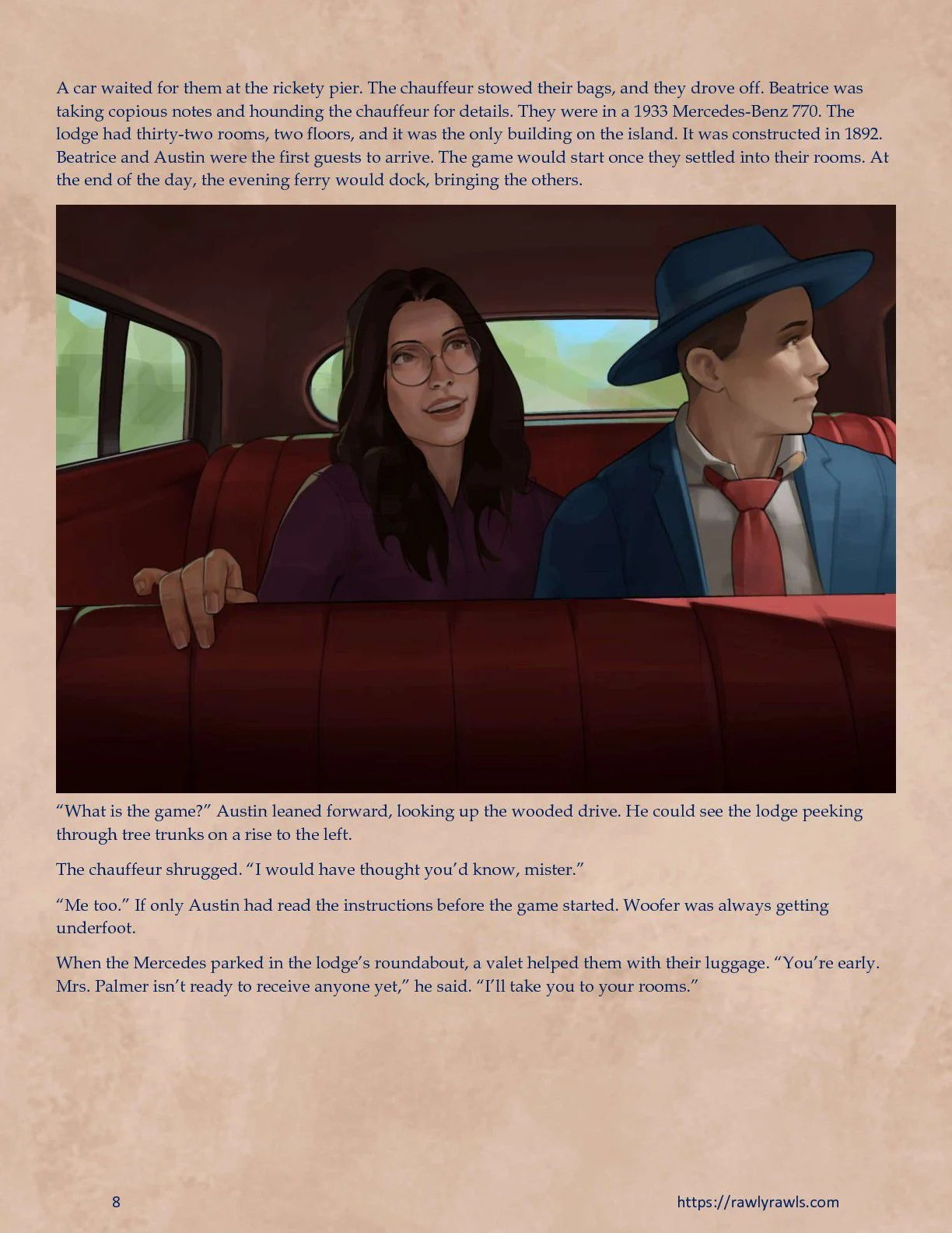 Murder At Palmer Lodge [Laimov , RawlyRawls] - Chapter 1 — Page 8