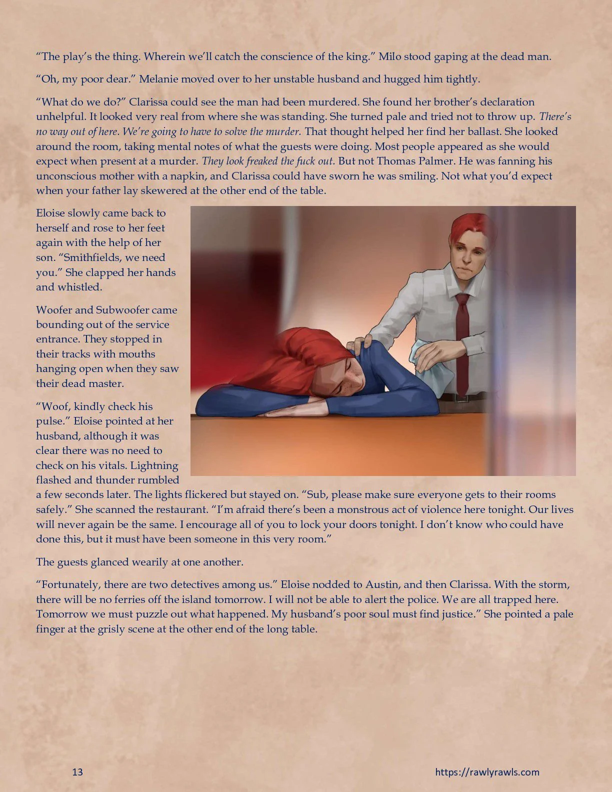 Murder At Palmer Lodge [Laimov , RawlyRawls] - Chapter 5 — Page 13