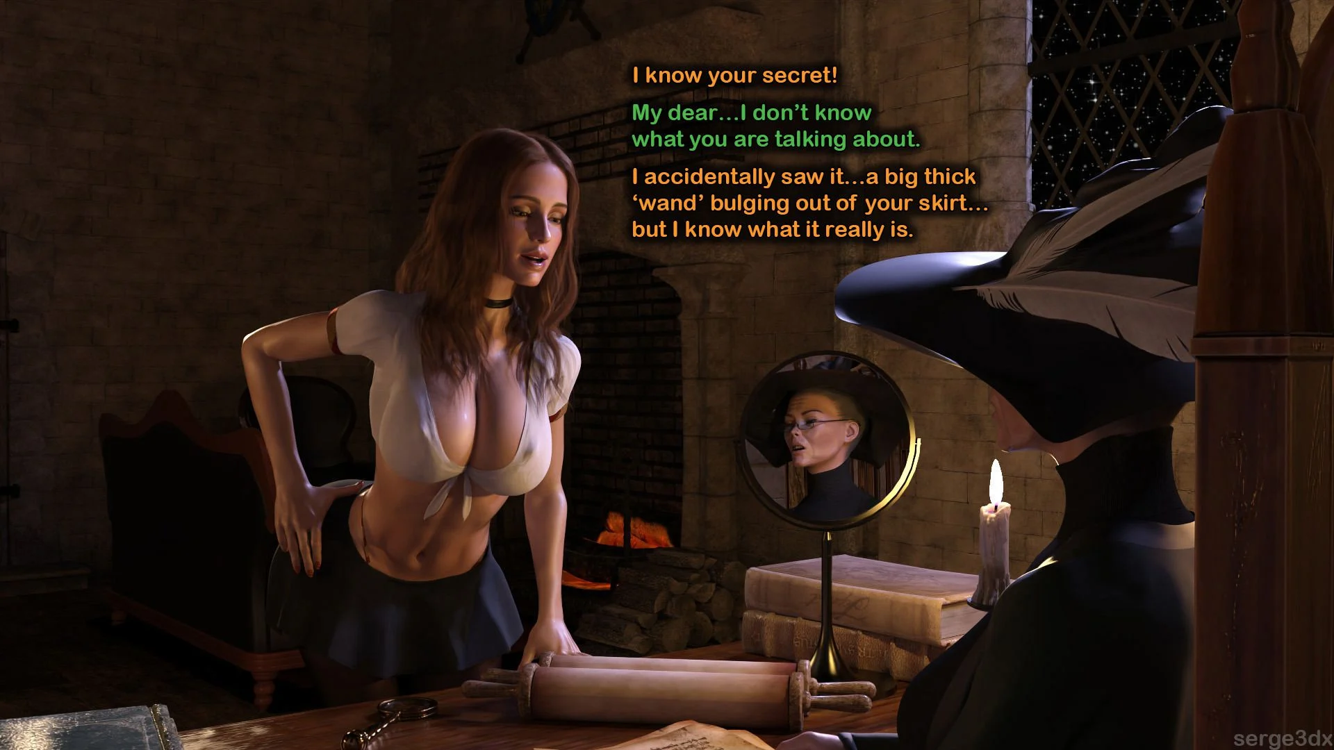 Hermione Granger and the Professor's Wand (Harry Potter) [Serge3DX] - Chapter 1 — Page 10