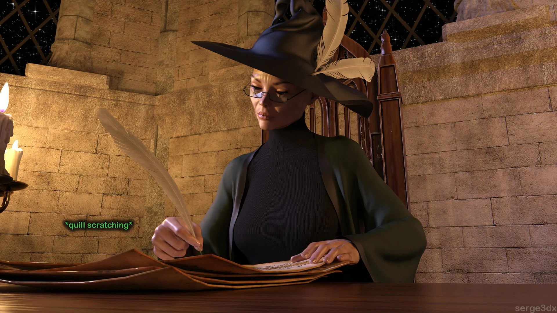 Hermione Granger and the Professor's Wand (Harry Potter) [Serge3DX] - Chapter 1 — Page 4