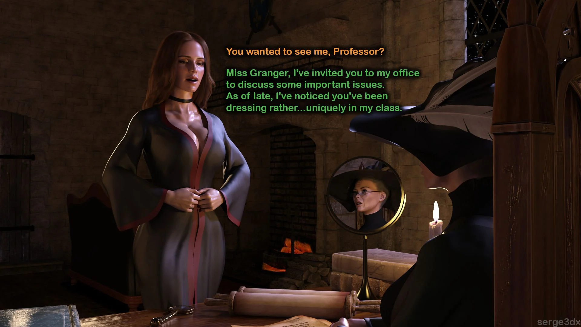 Hermione Granger and the Professor's Wand (Harry Potter) [Serge3DX] - Chapter 1 — Page 7