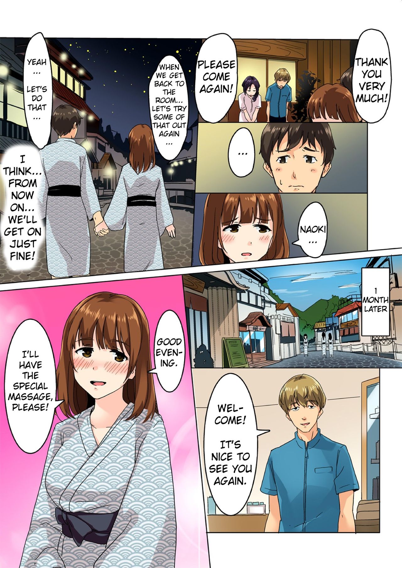 I Came Next to My Boyfriend!? An NTR Massage at an Onsen Inn! [Wakamatsu] - Chapter 1 — Page 49
