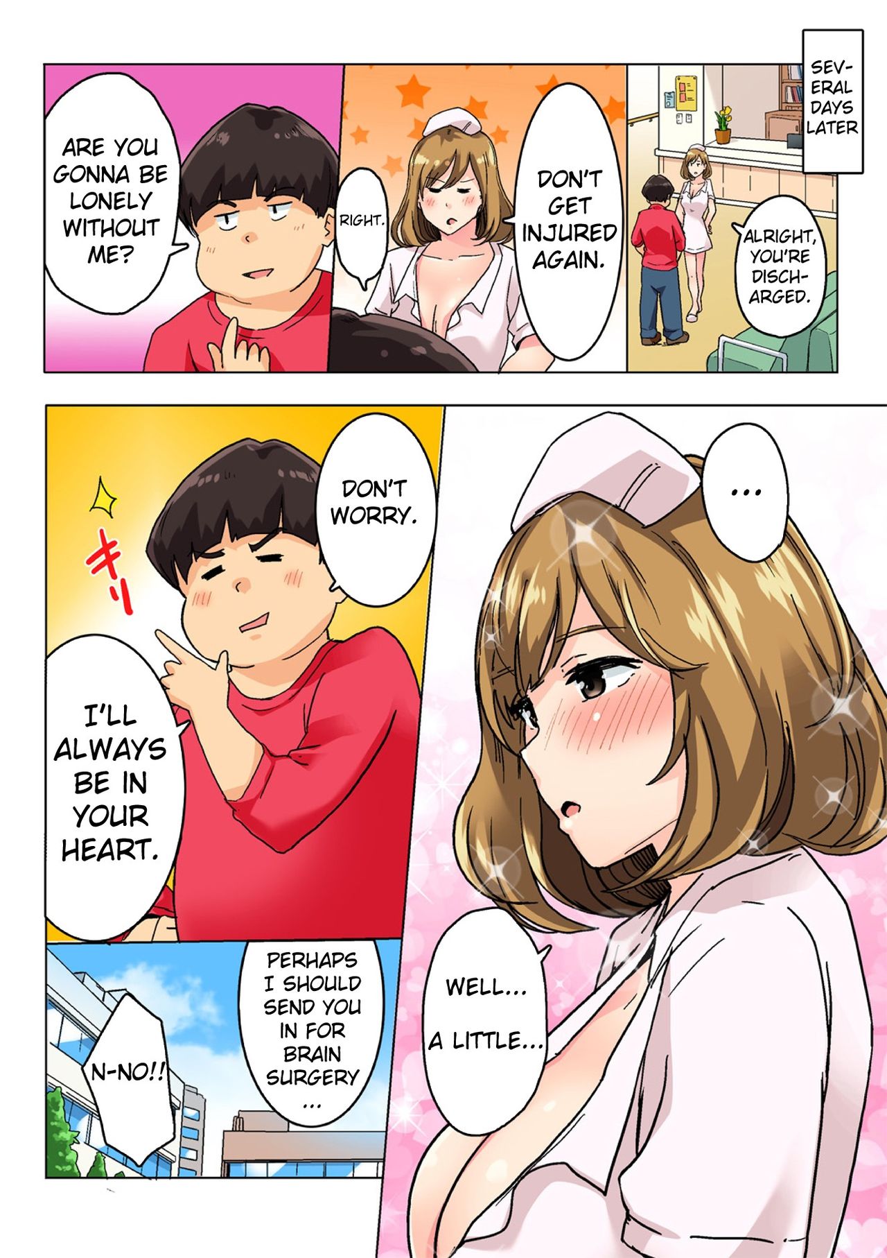 Agonizing Edging Treatment by the Sundome Nurse!? This Isn't Sex, It's an Injection [Wakamatsu] - Chapter 1 — Page 97