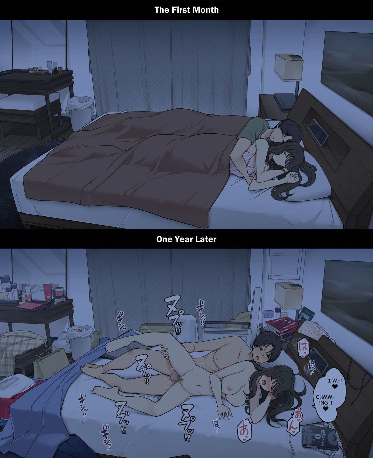 A Day in the Life of a Couple: Their First Month Living Together vs. One Year Later - Chapter 1 — Page 23