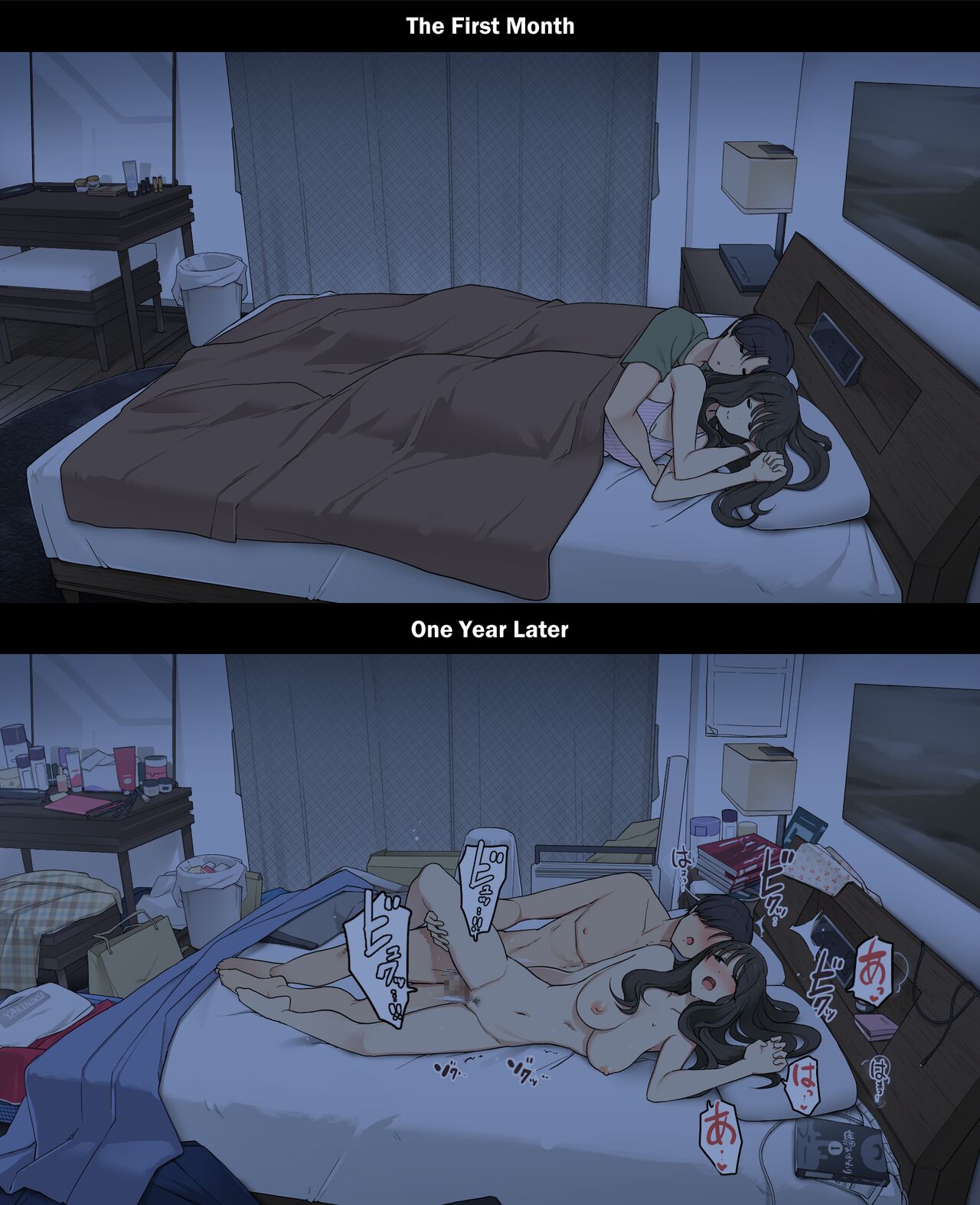 A Day in the Life of a Couple: Their First Month Living Together vs. One Year Later - Chapter 1 — Page 24