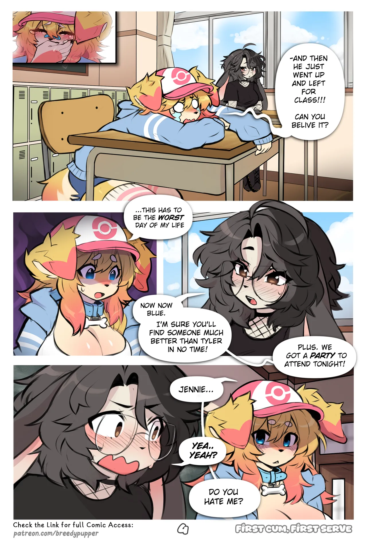 First Cum, First Serve! [Breedypupper] - Chapter 1 — Page 5