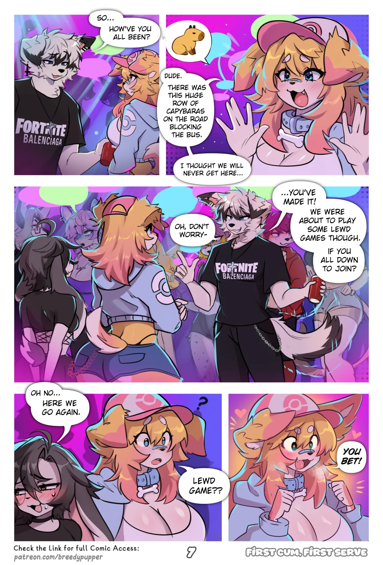 First Cum, First Serve! [Breedypupper] - Chapter 1 — Page 8