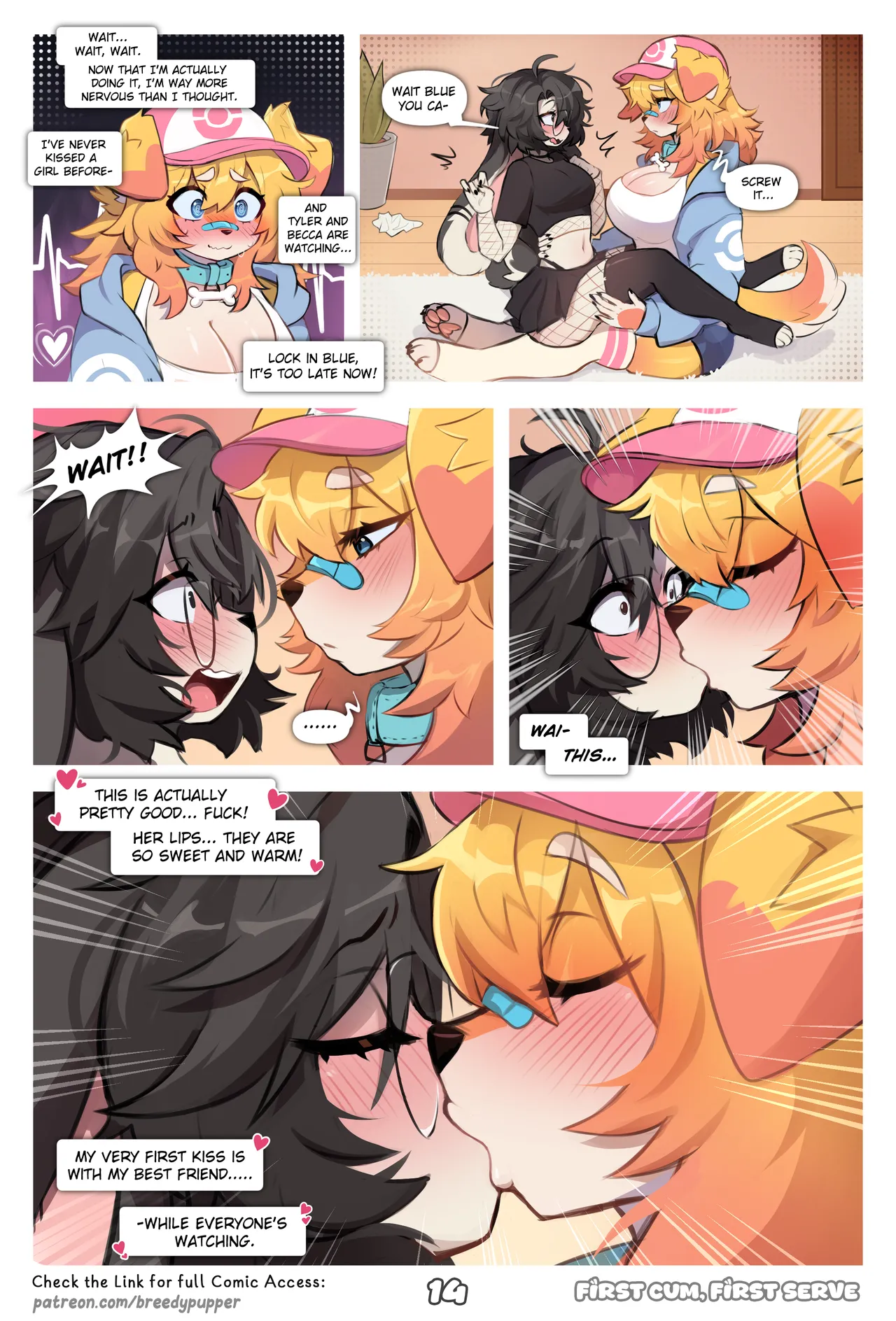 First Cum, First Serve! [Breedypupper] - Chapter 1 — Page 15