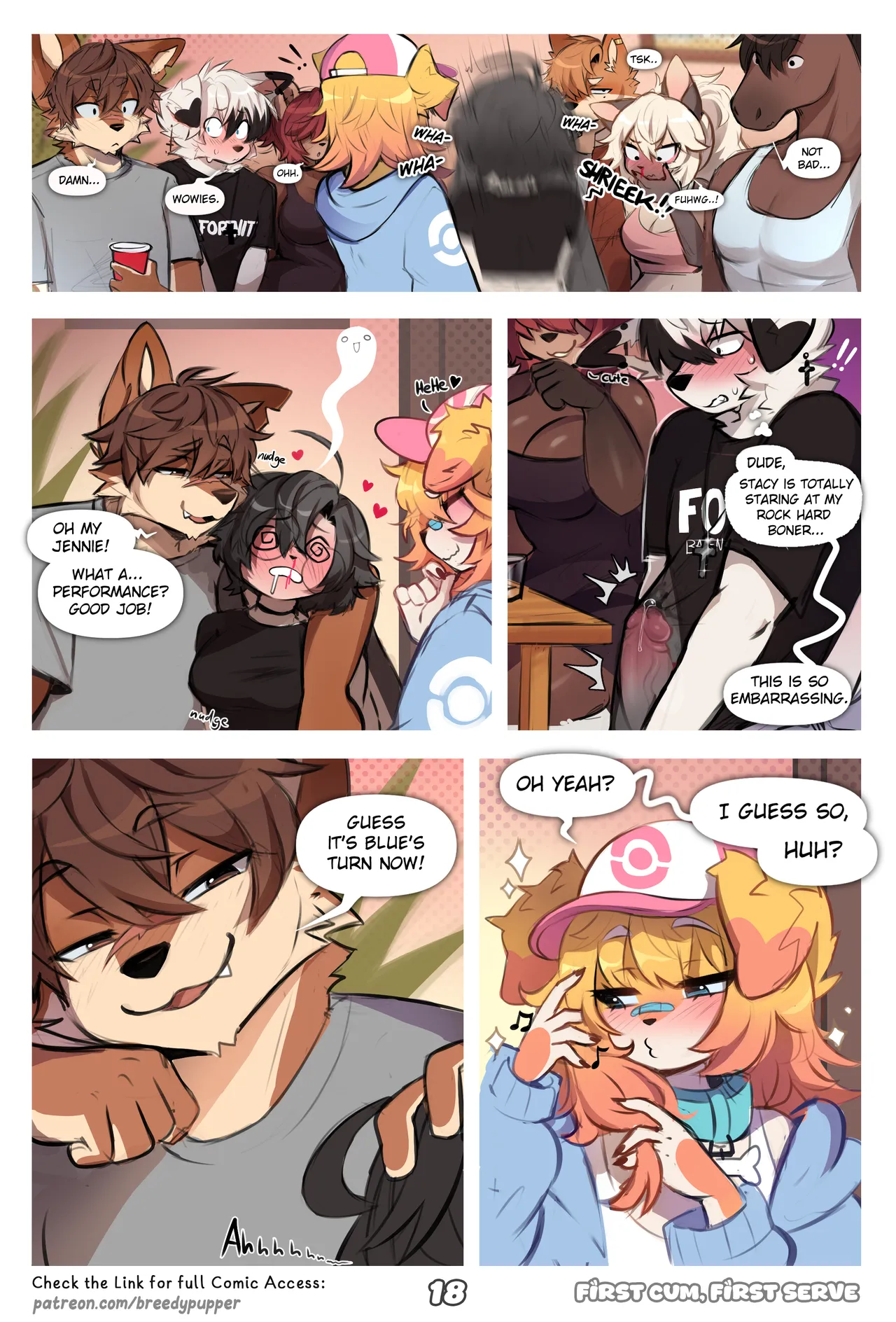 First Cum, First Serve! [Breedypupper] - Chapter 1 — Page 19