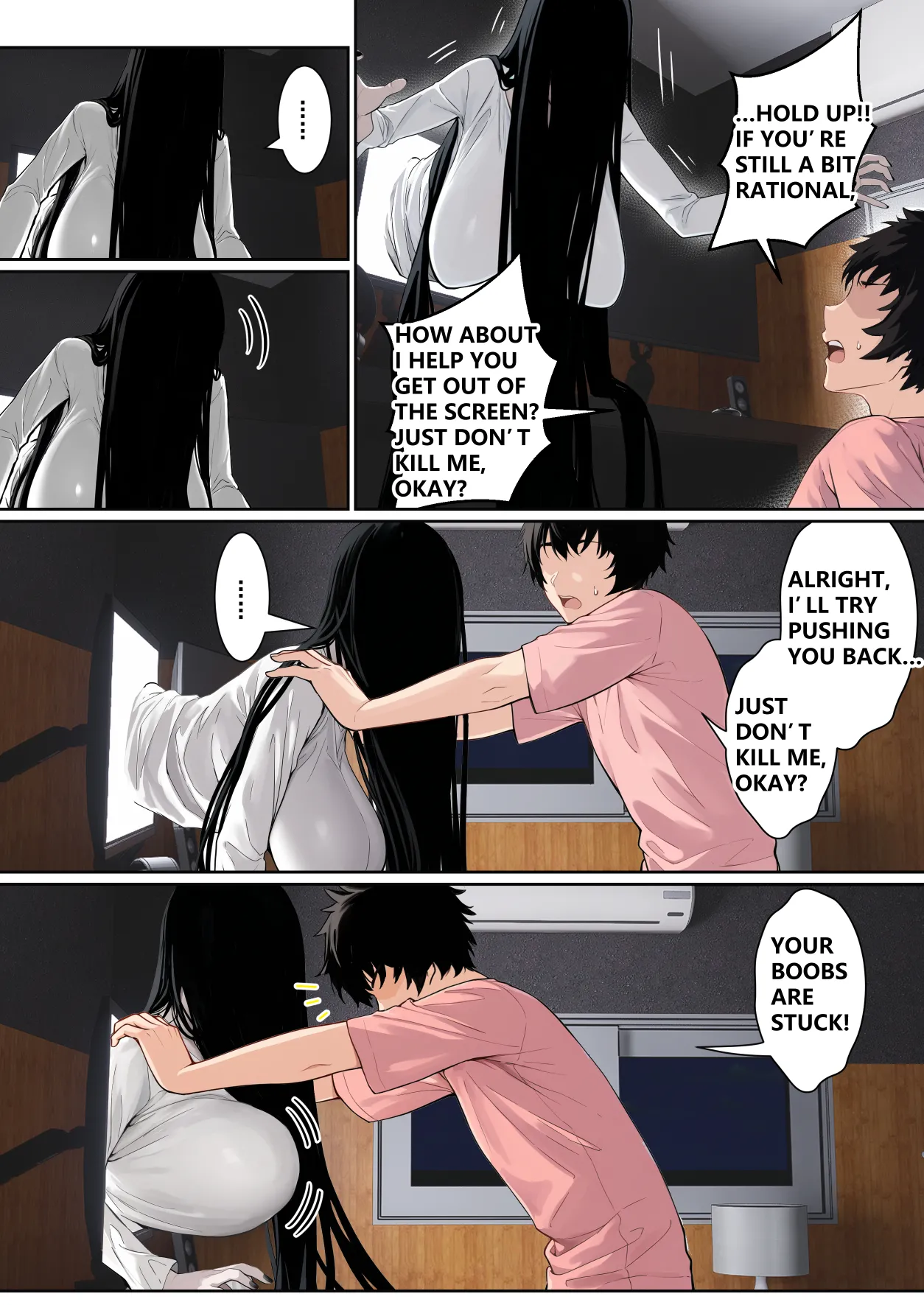 Regarding Sadako Getting Stuck On A Computer Screen [pz-x] - Chapter 1 — Page 4