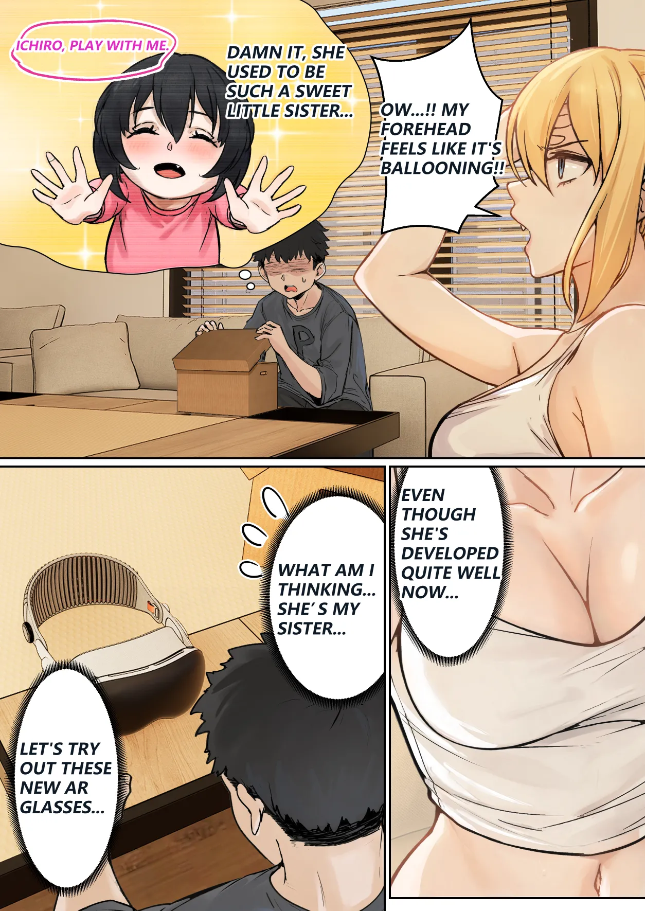 My AR glasses can see various stats about my sister?! [pz-x] - Chapter 1 — Page 5