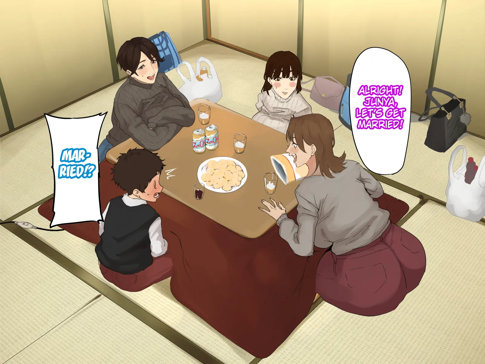 Toshikoshi shinseki no oba-chan-tachi to no ichiya 2 - Chapter 1 — Page 55